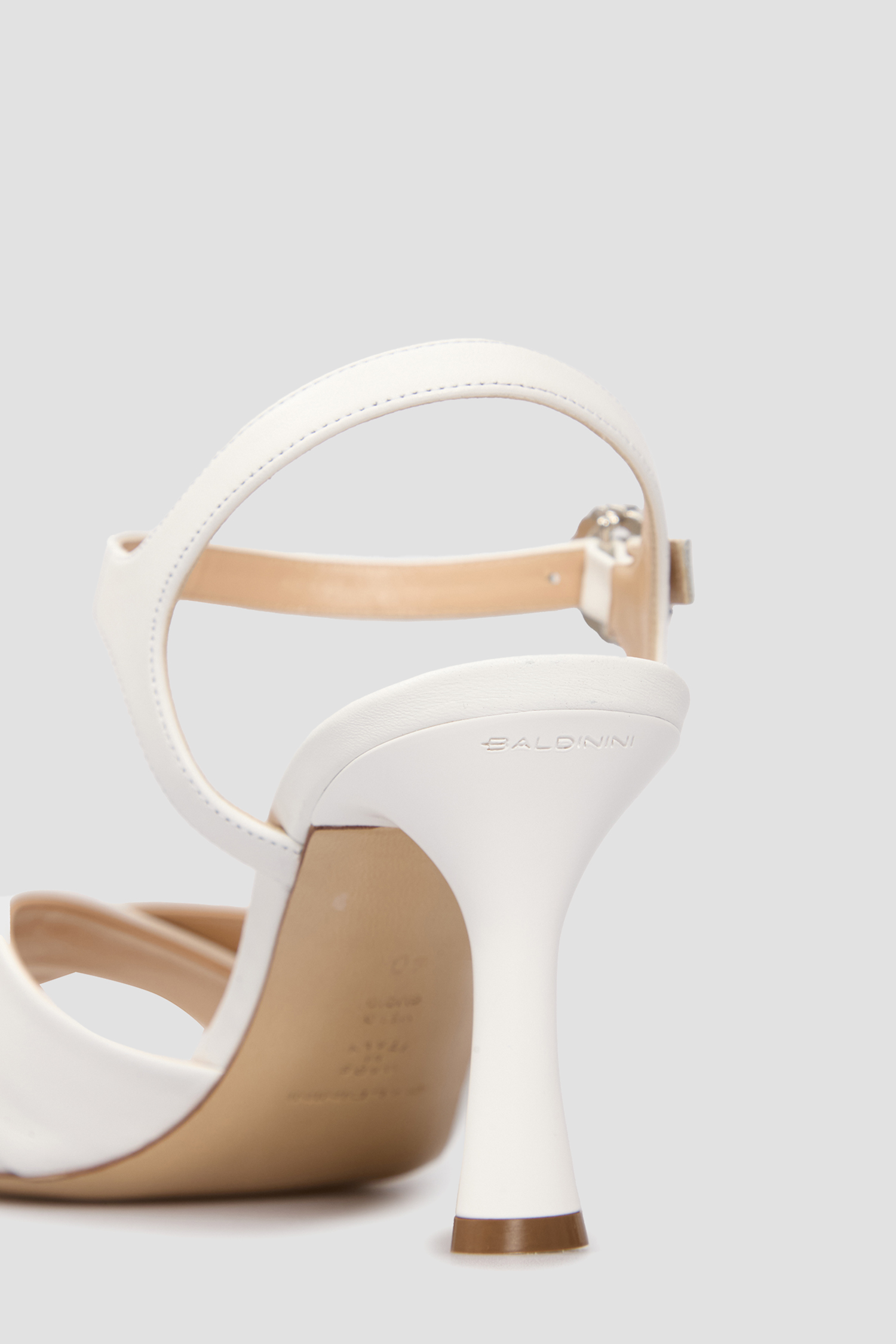 Жіночі білі шкіряні босоніжки BALDININI D5E183P7VITE;9001