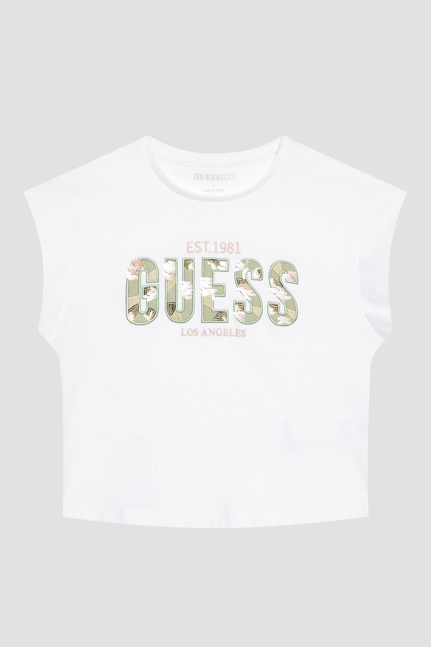 Детская белая футболка Guess Kids J3GI13.K8HM3;G011