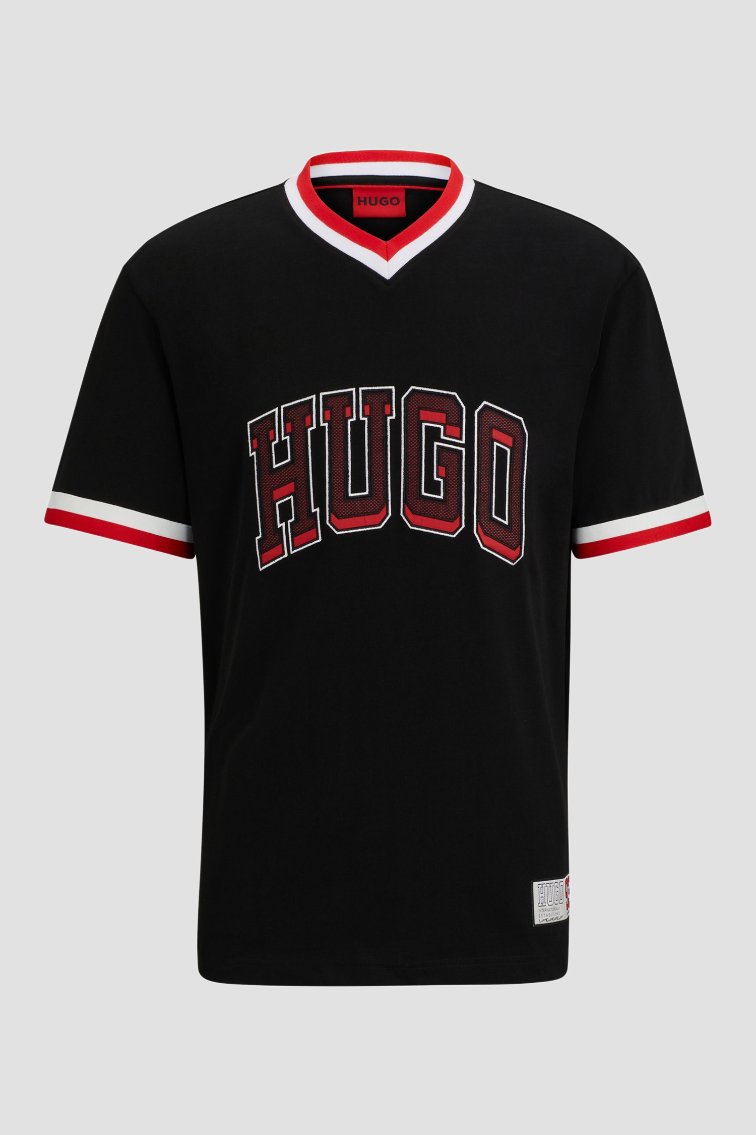Чоловіча чорна футболка HUGO 50510173;001