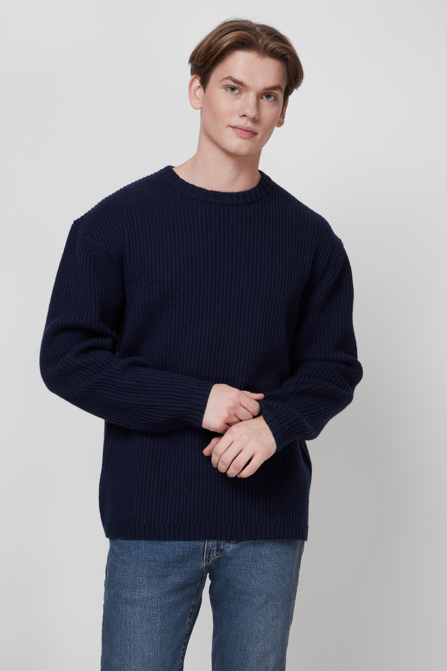 Синий шерстяной свитер для парней Levi’s® A0708;0000