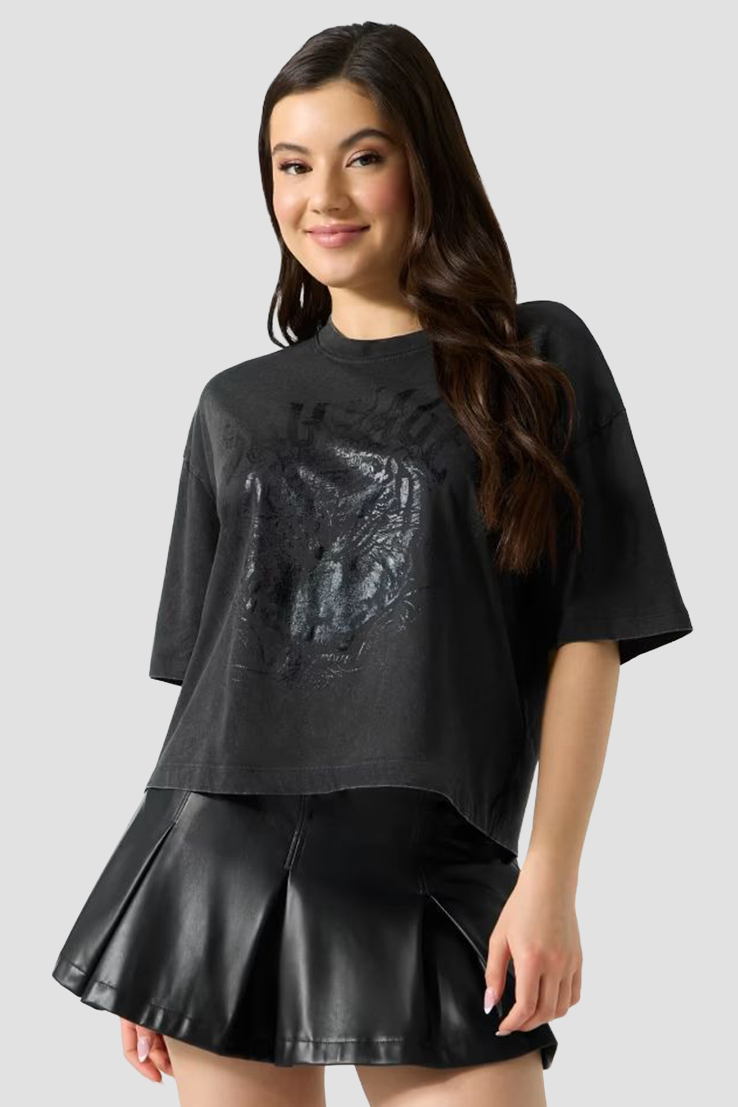 Жіноча чорна футболка Guess W6GI34.K3303;JTMU