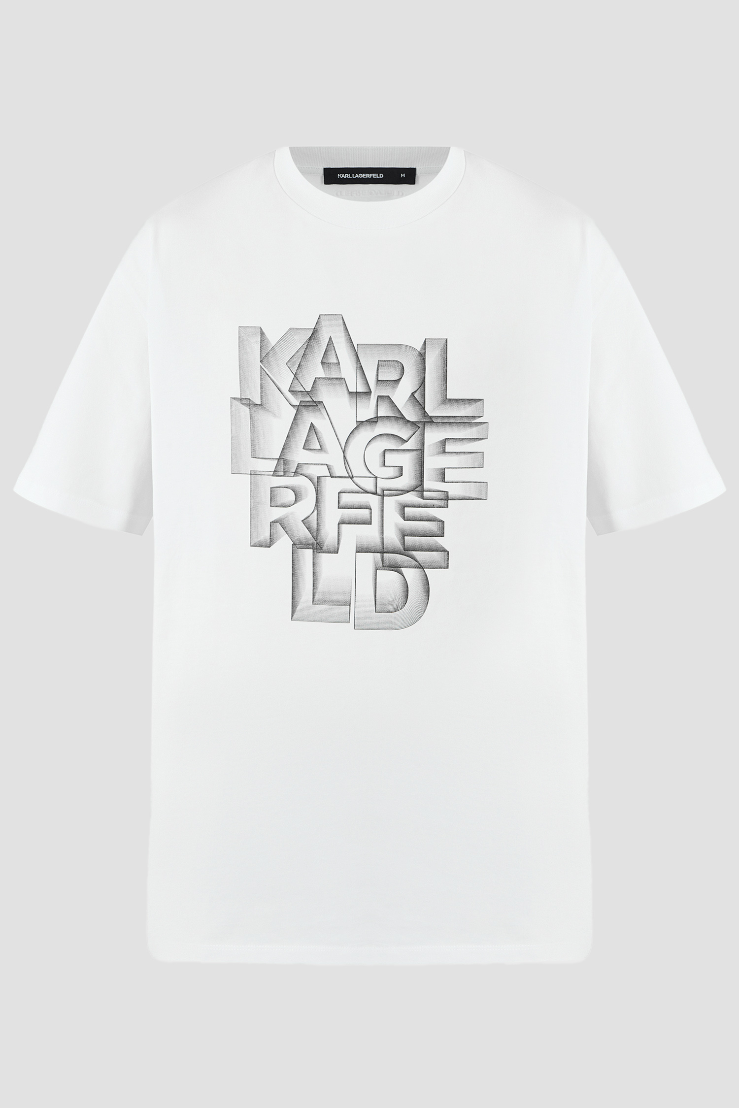 Мужская белая футболка Karl Lagerfeld 551230.755186;19