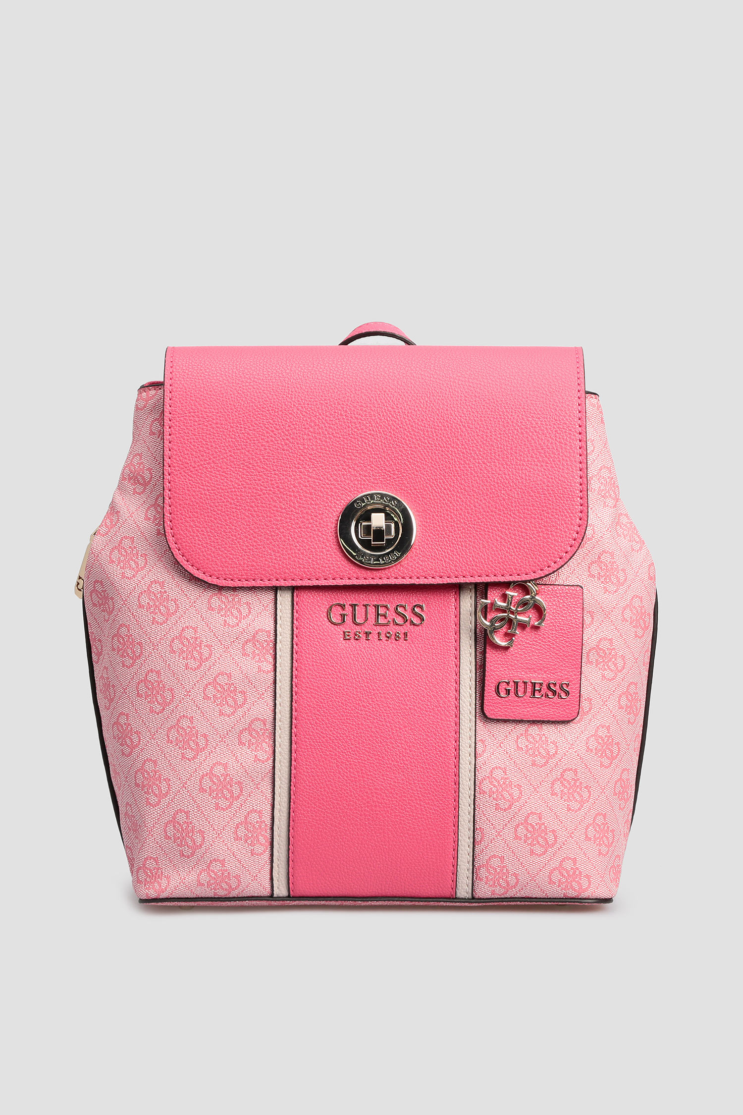 Жіночий рожевий рюкзак з візерунком Guess HWSG77.37320;CHR
