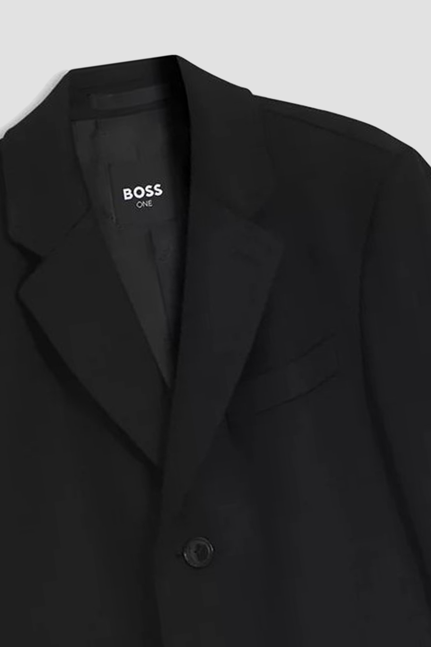 Мужское черное шерстяное пальто BOSS 50571557;001