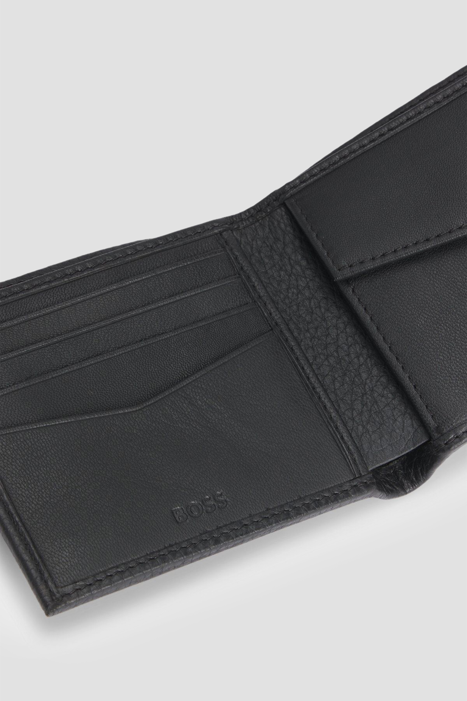 Мужской черный кожаный кошелек BOSS 50529513;001