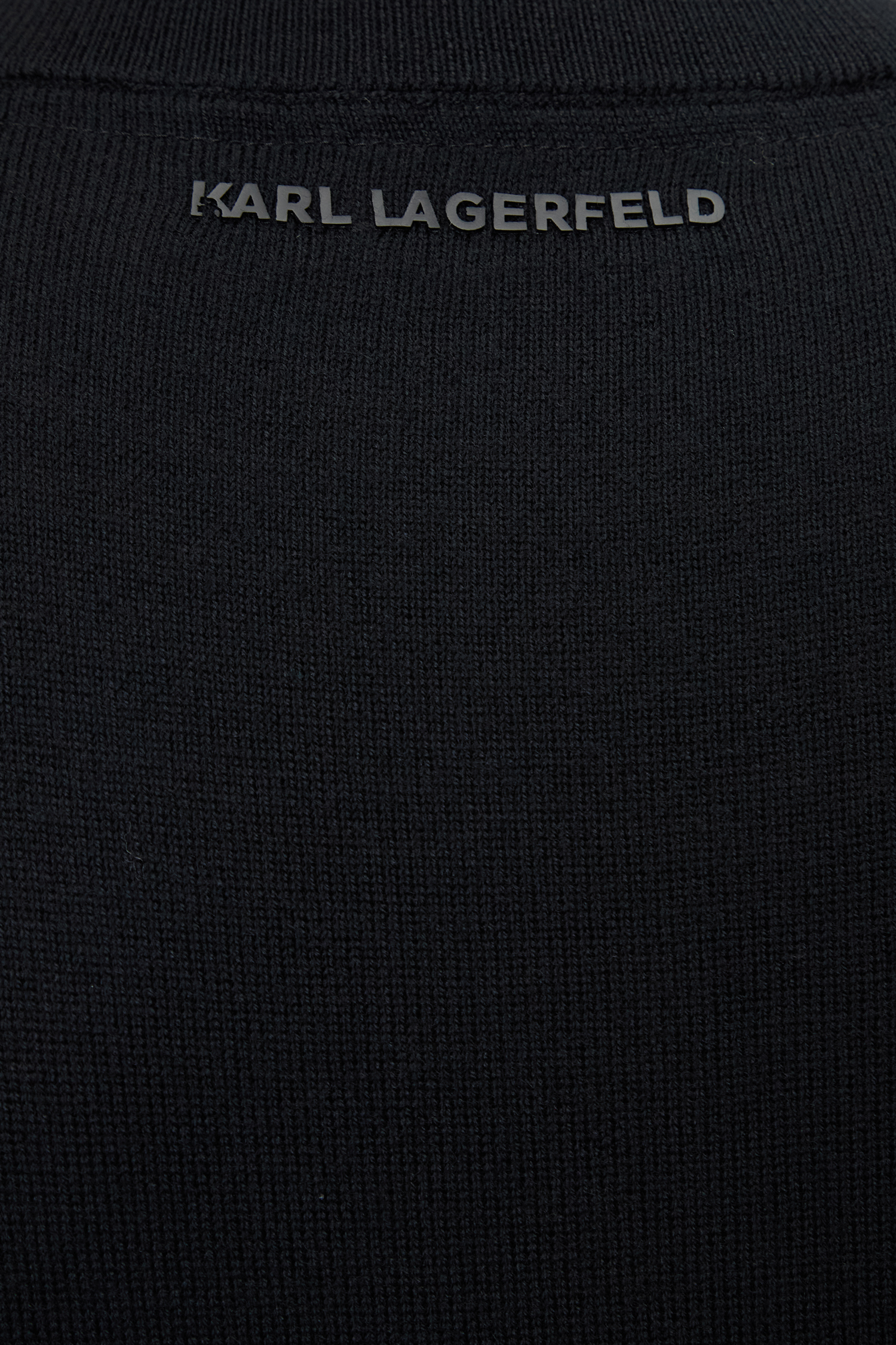 Мужской черный шерстяной джемпер Karl Lagerfeld 544399.655008;990
