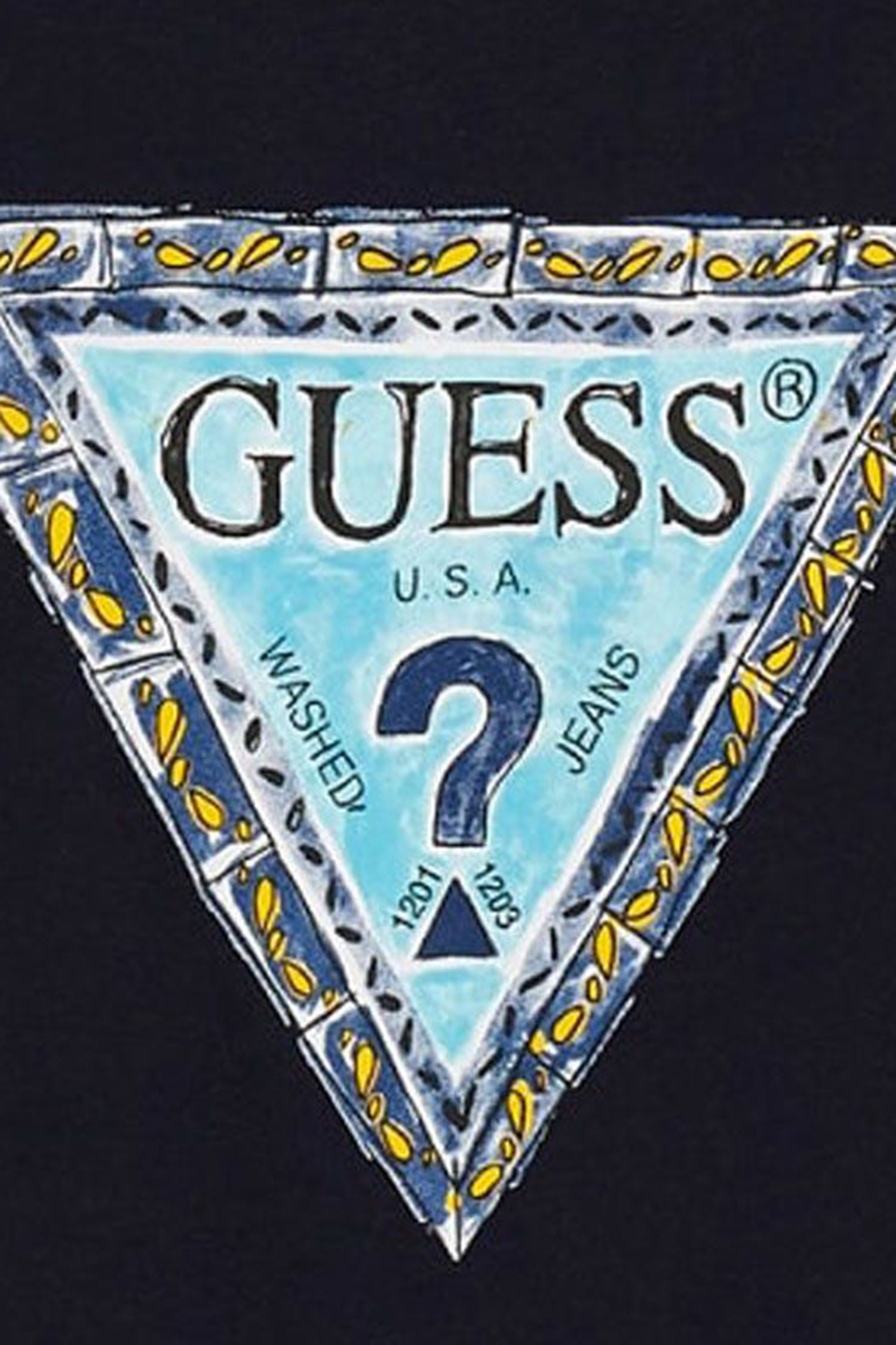Дитяча темно-синя футболка Guess Kids L6GI00.K8HM4;G7V2