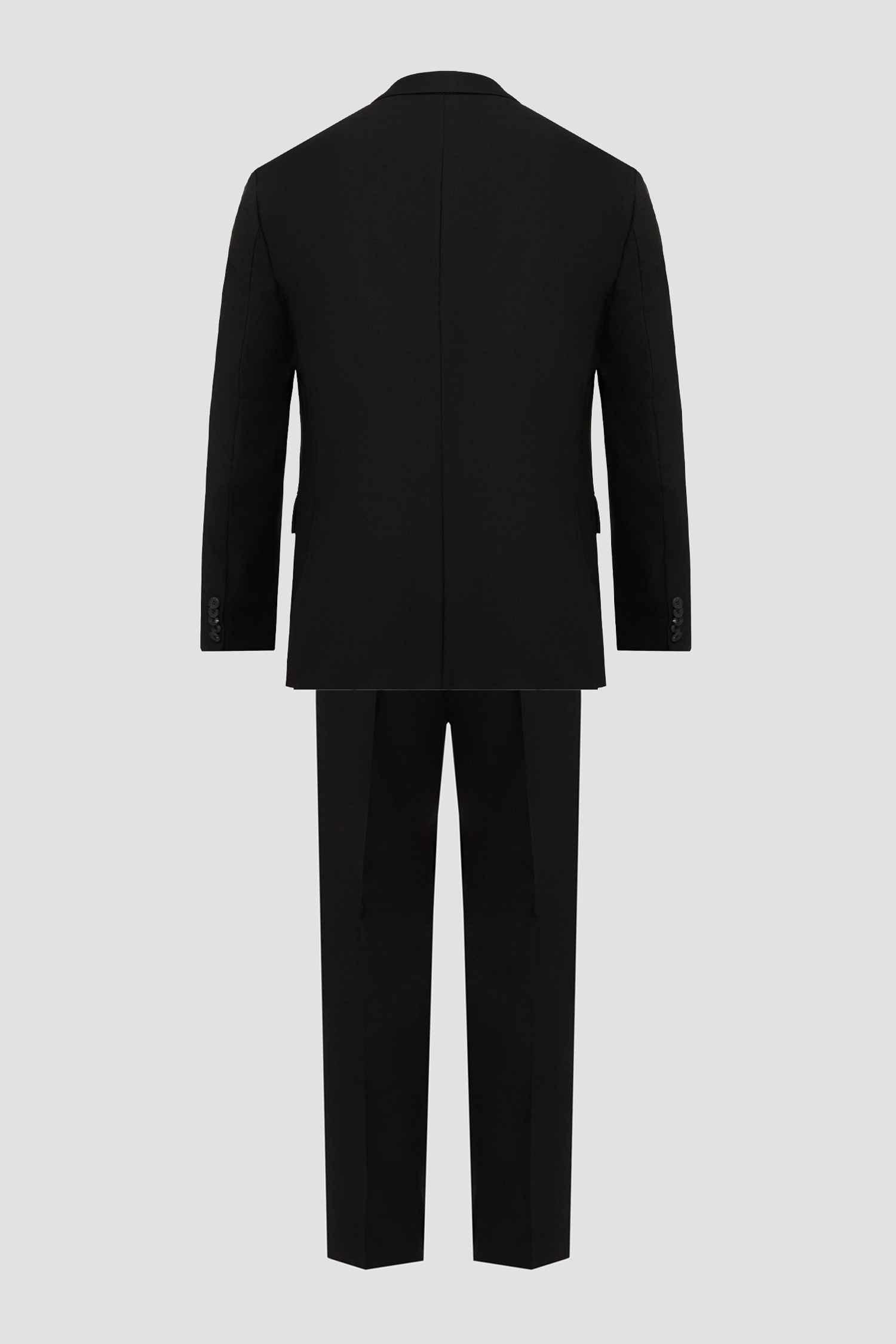 Чоловічий чорний вовняний костюм (піджак, брюки) HUGO 50547210;001