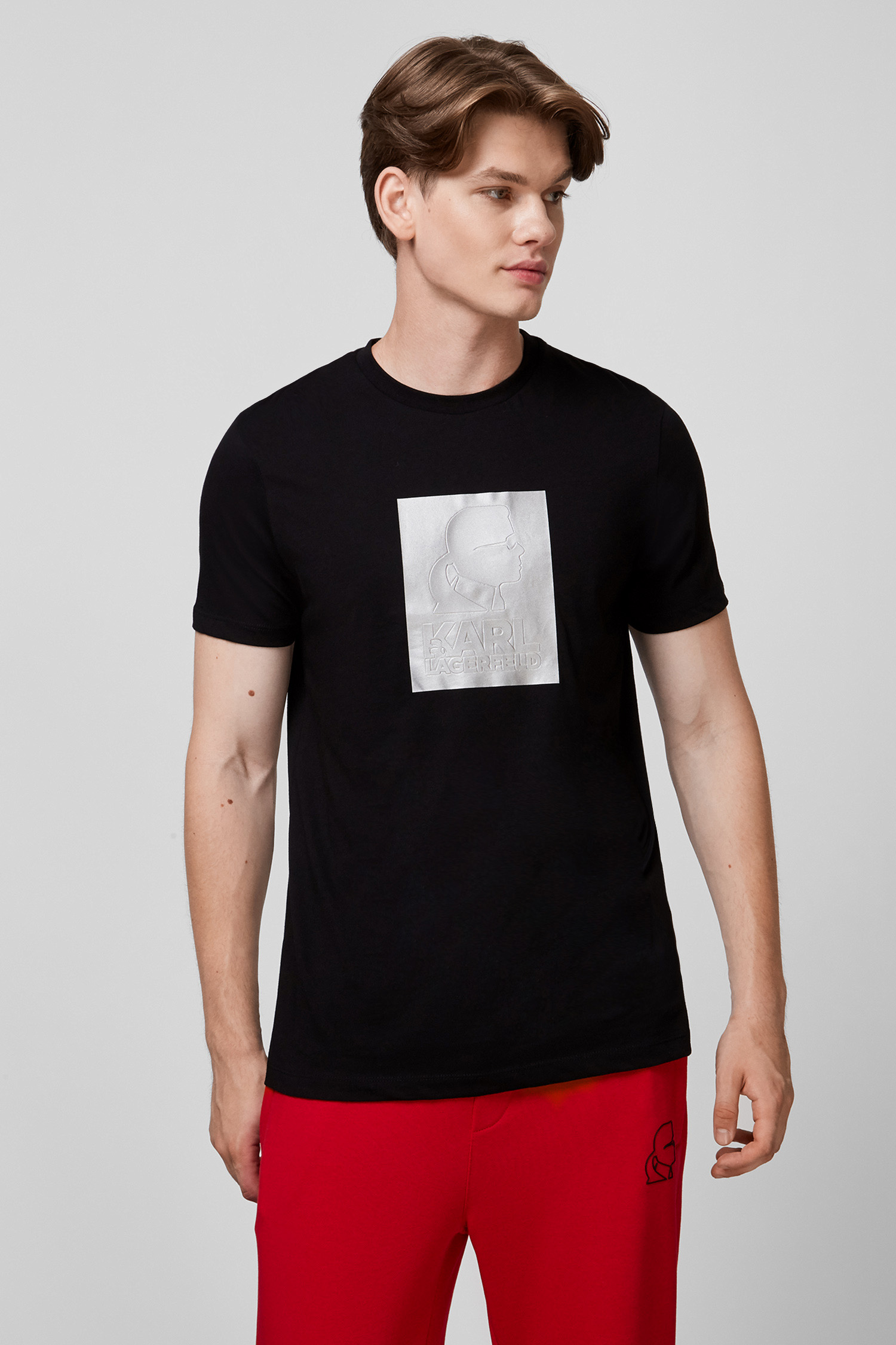 Чорна футболка для хлопців Karl Lagerfeld 511224.755082;990
