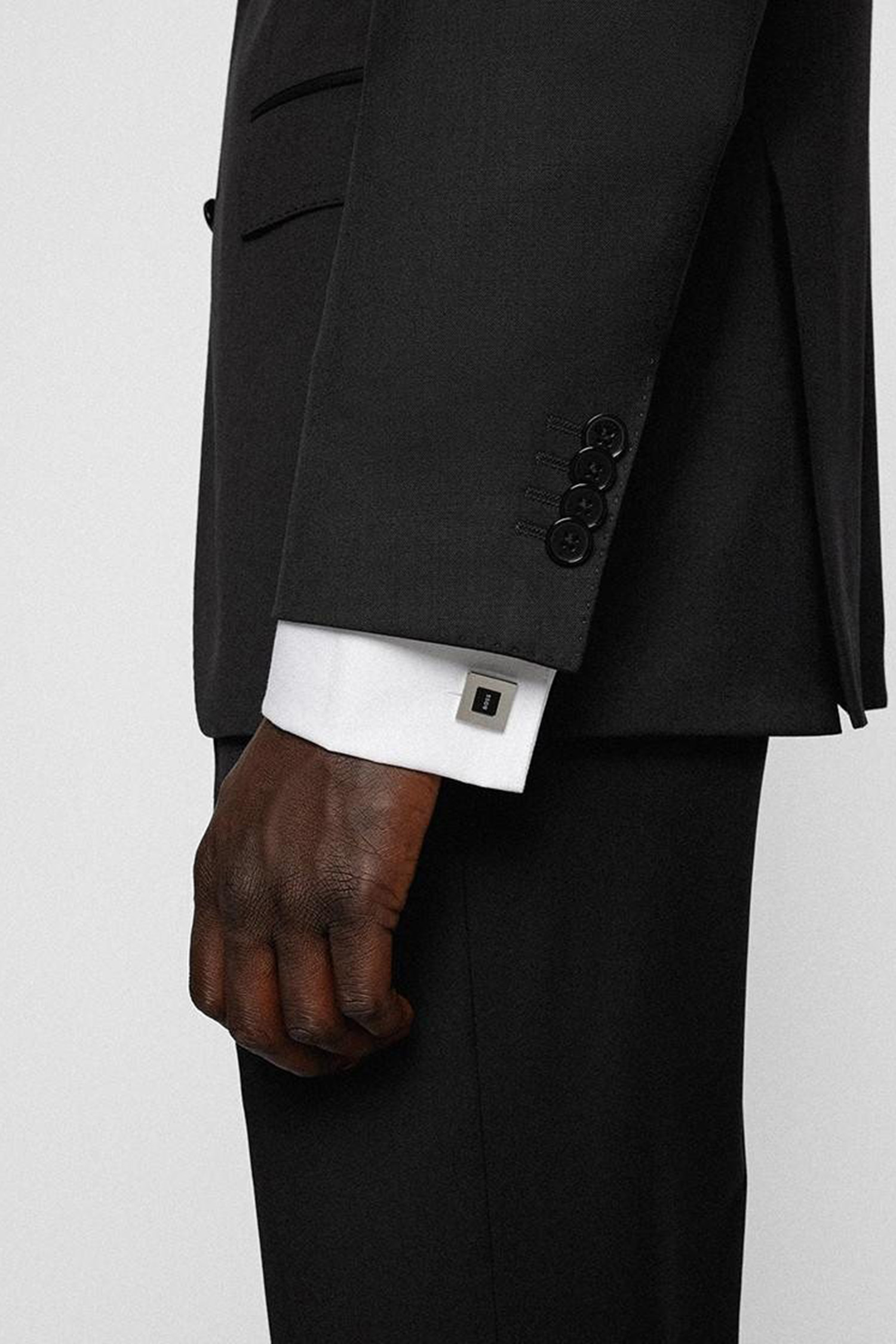 Чоловічі сріблясті запонки BOSS 50475570;001