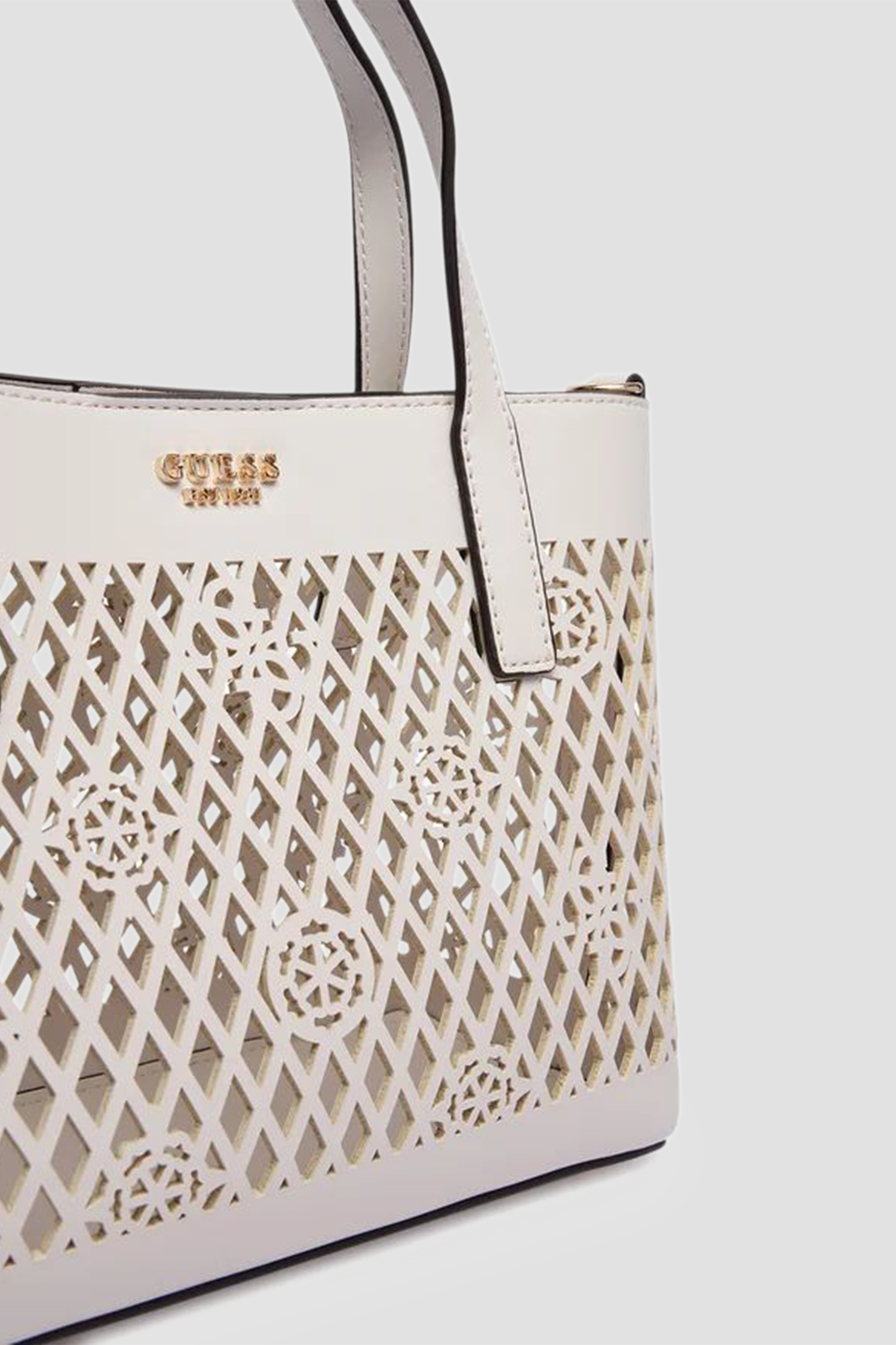 Женская белая сумка Guess HWPG99.11750;OFF