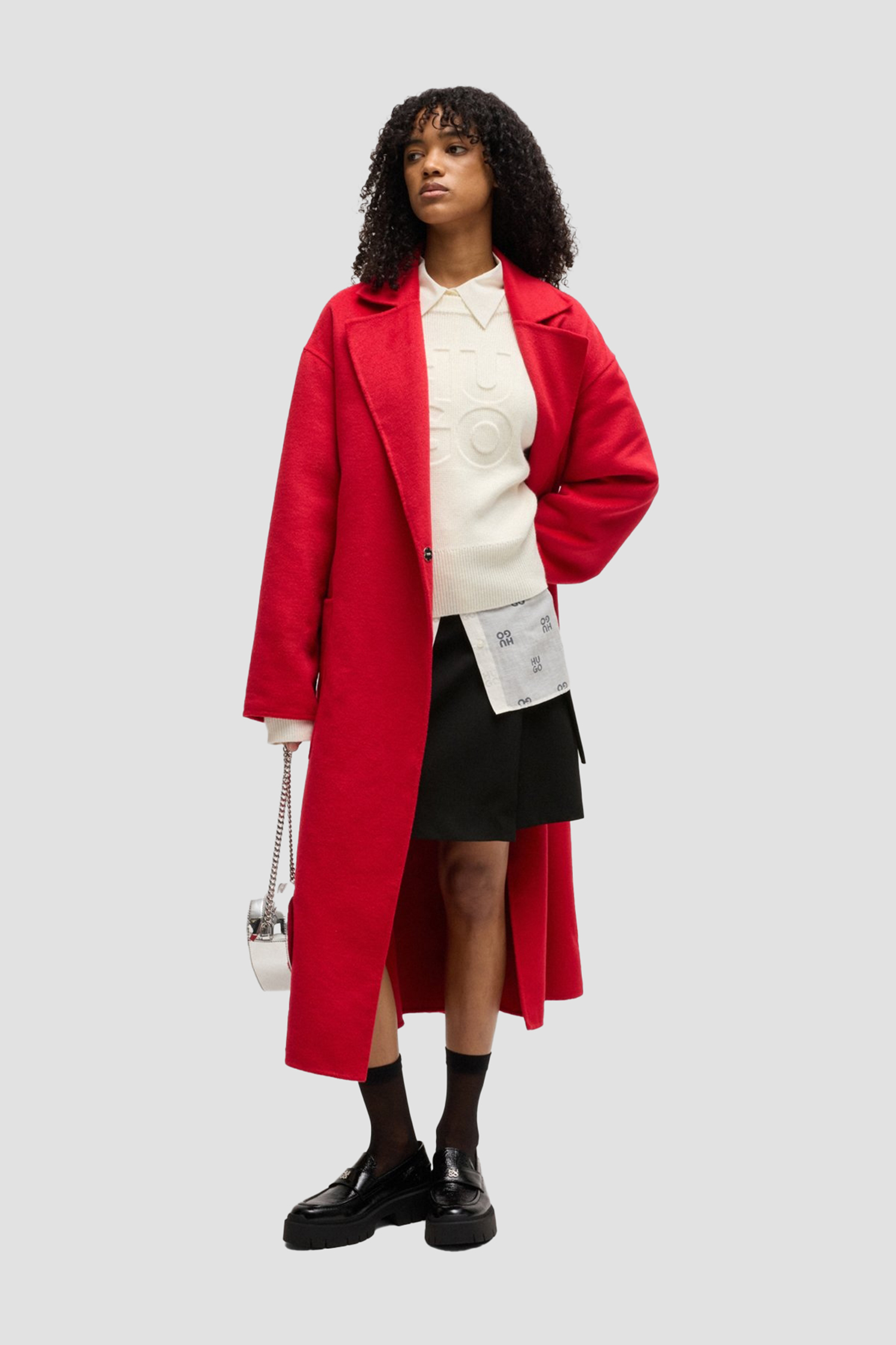 Женская черная юбка HUGO 50530975;001