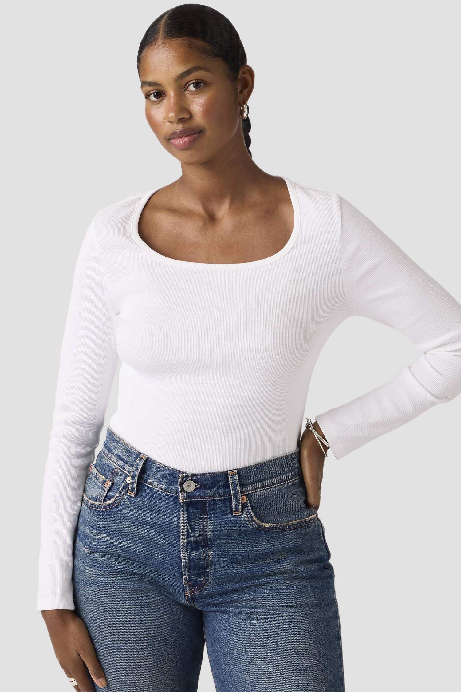 Жіночий білий лонгслів Levi’s® 005IO;0005