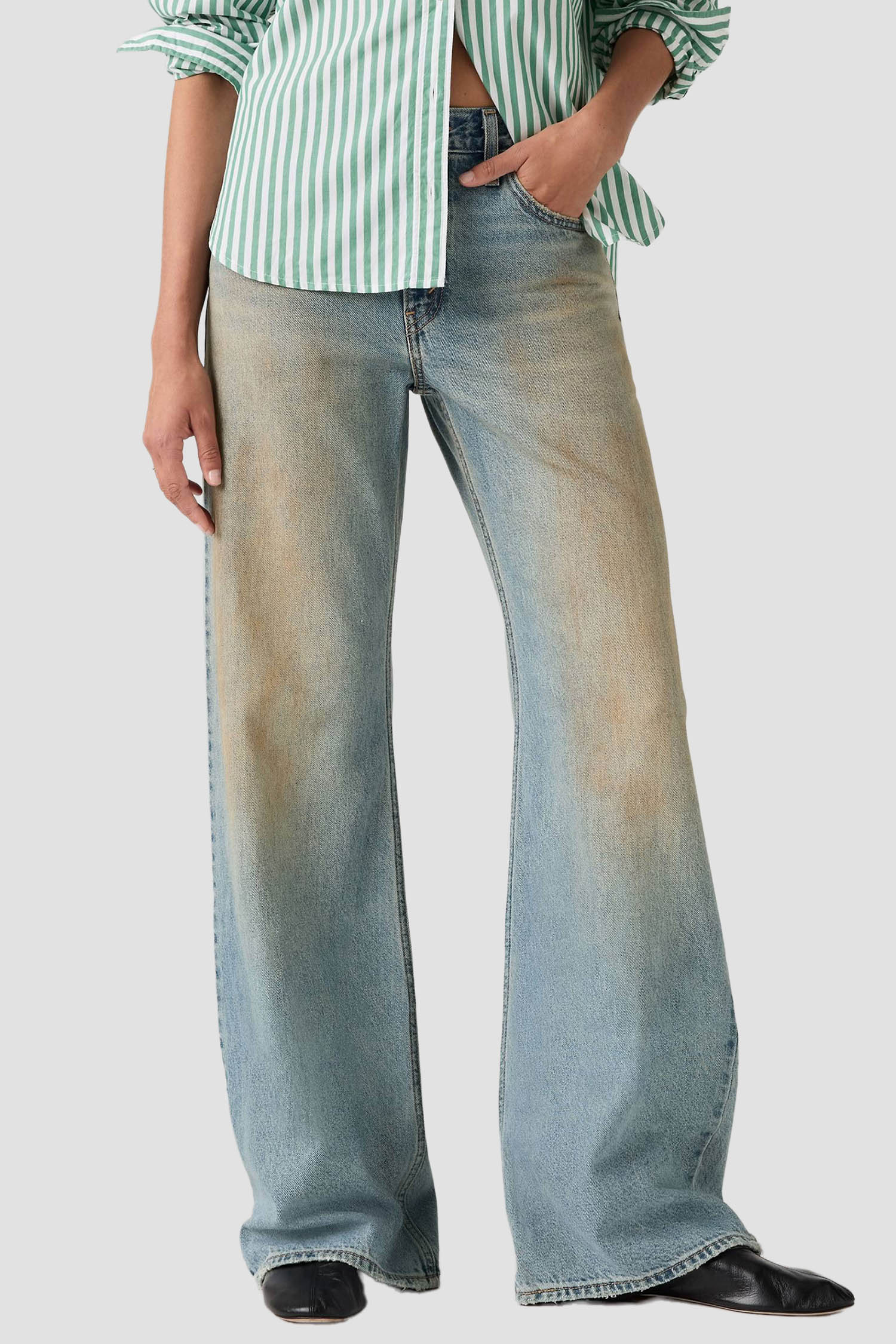 Жіночі блакитні джинси Loose Boot Levi’s® 005DO;0007
