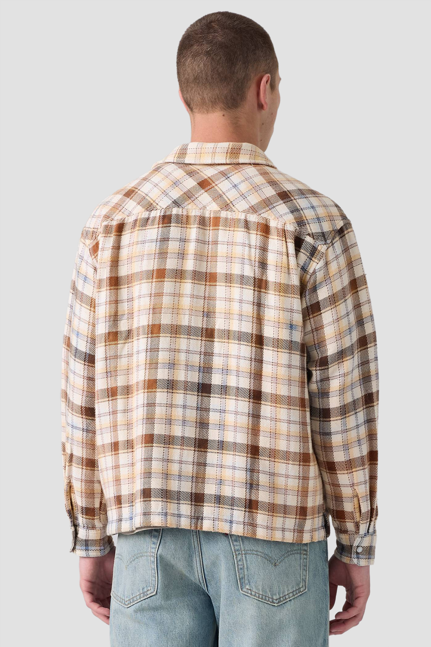 Мужская бежевая рубашка в клетку Levi’s® 0085P;0000