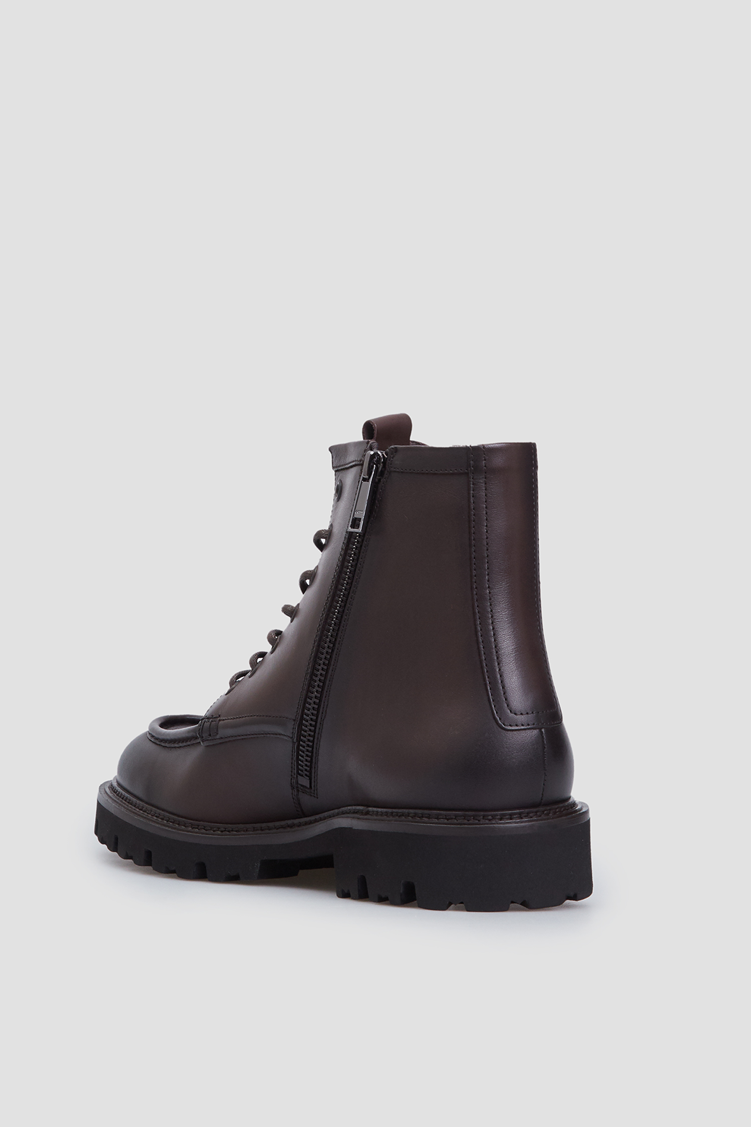 Чоловічі коричневі шкіряні черевики BOSS 50529268;201