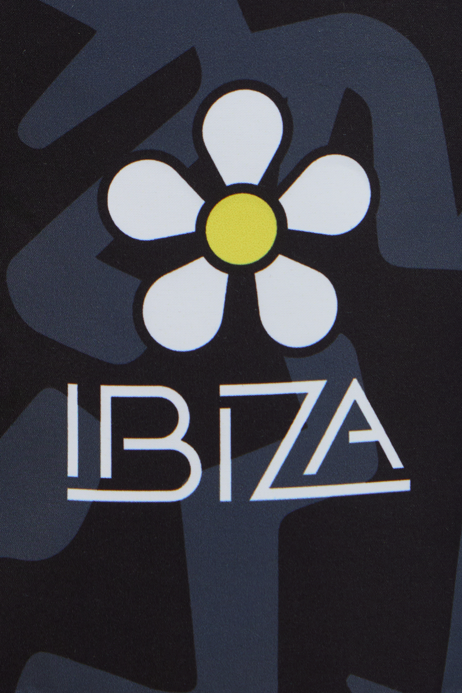 Мужские черные плавательные шорты с узором IBIZA Шорти-5;МонГр.Чорн