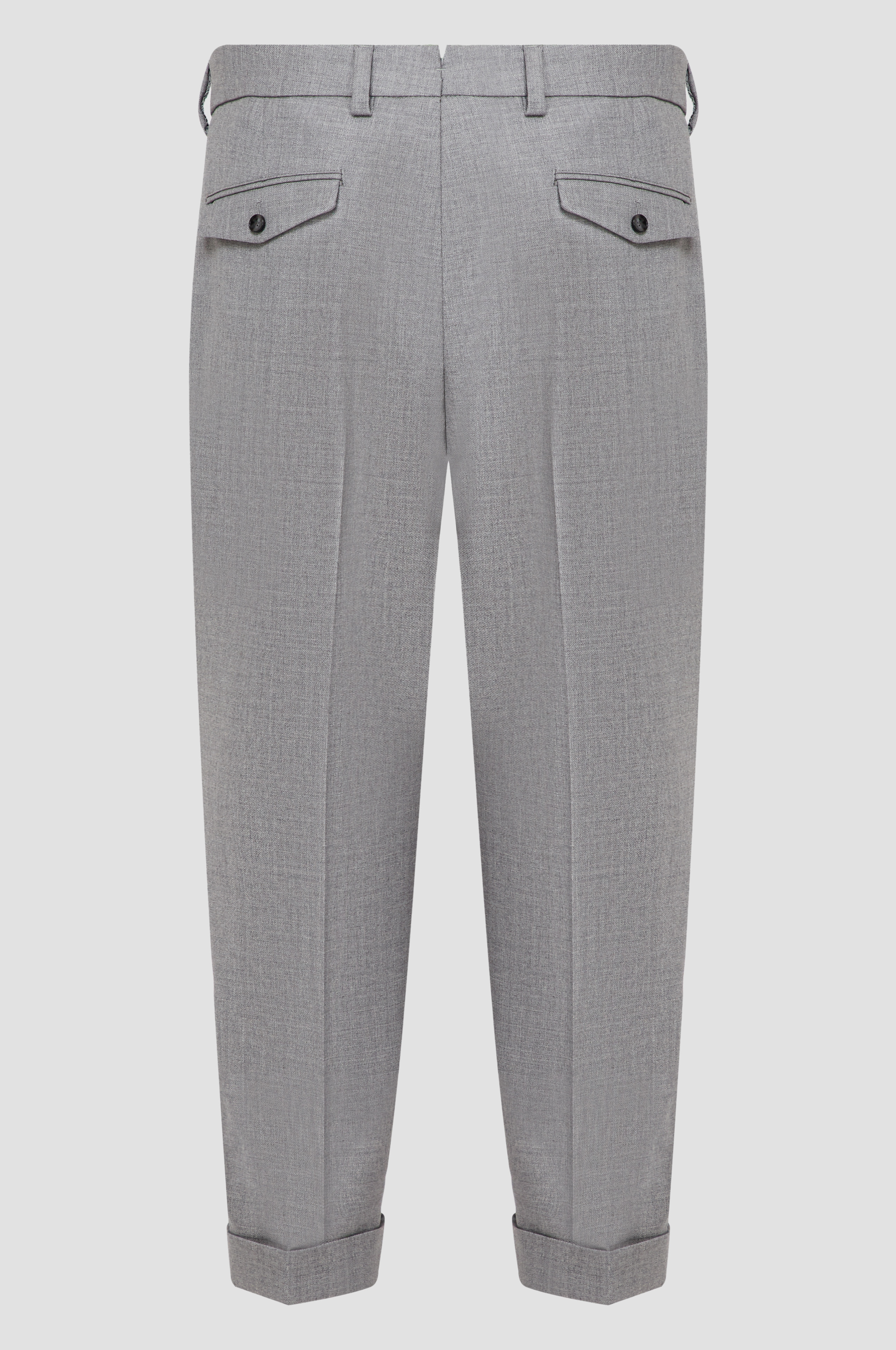 Мужские серые шерстяные брюки BOSS 50497255;041