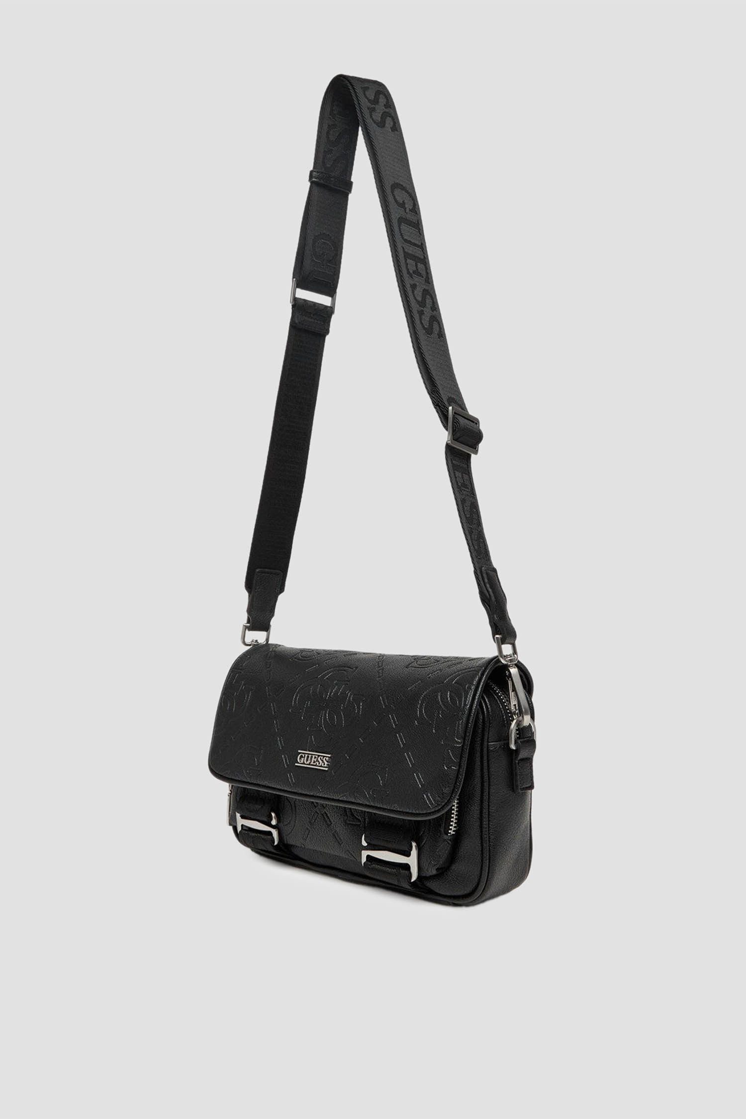 Чоловіча чорна сумка Guess HMBOMG.P5464;BLA