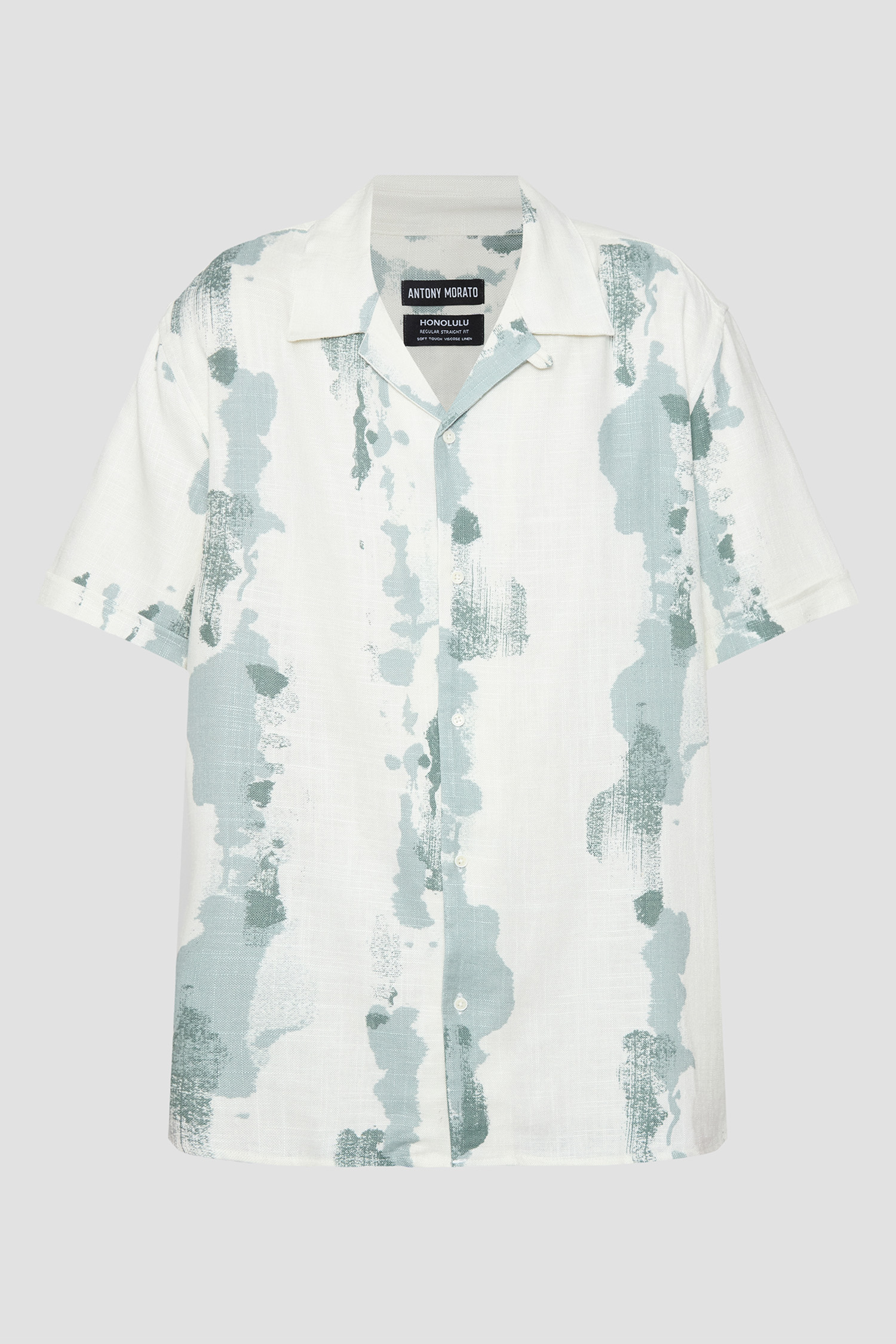 Чоловіча біла сорочка з візерунком Antony Morato MMSS00189.FA430645;4087