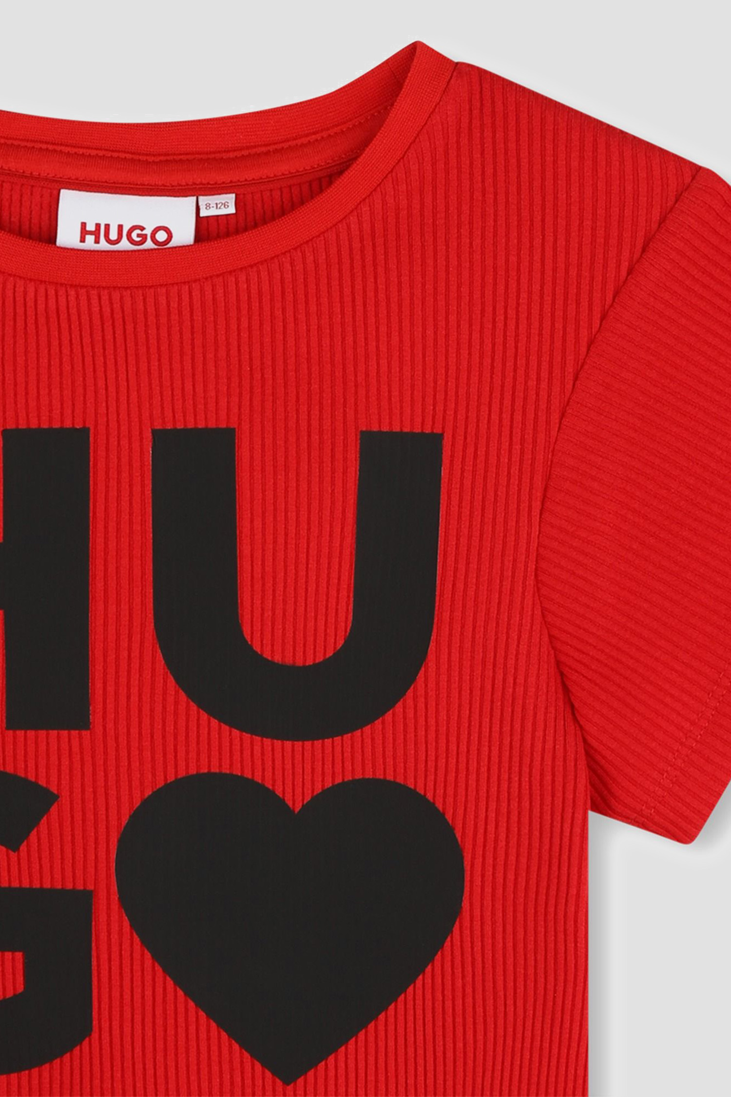 Детская красная футболка HUGO kids G00063;990