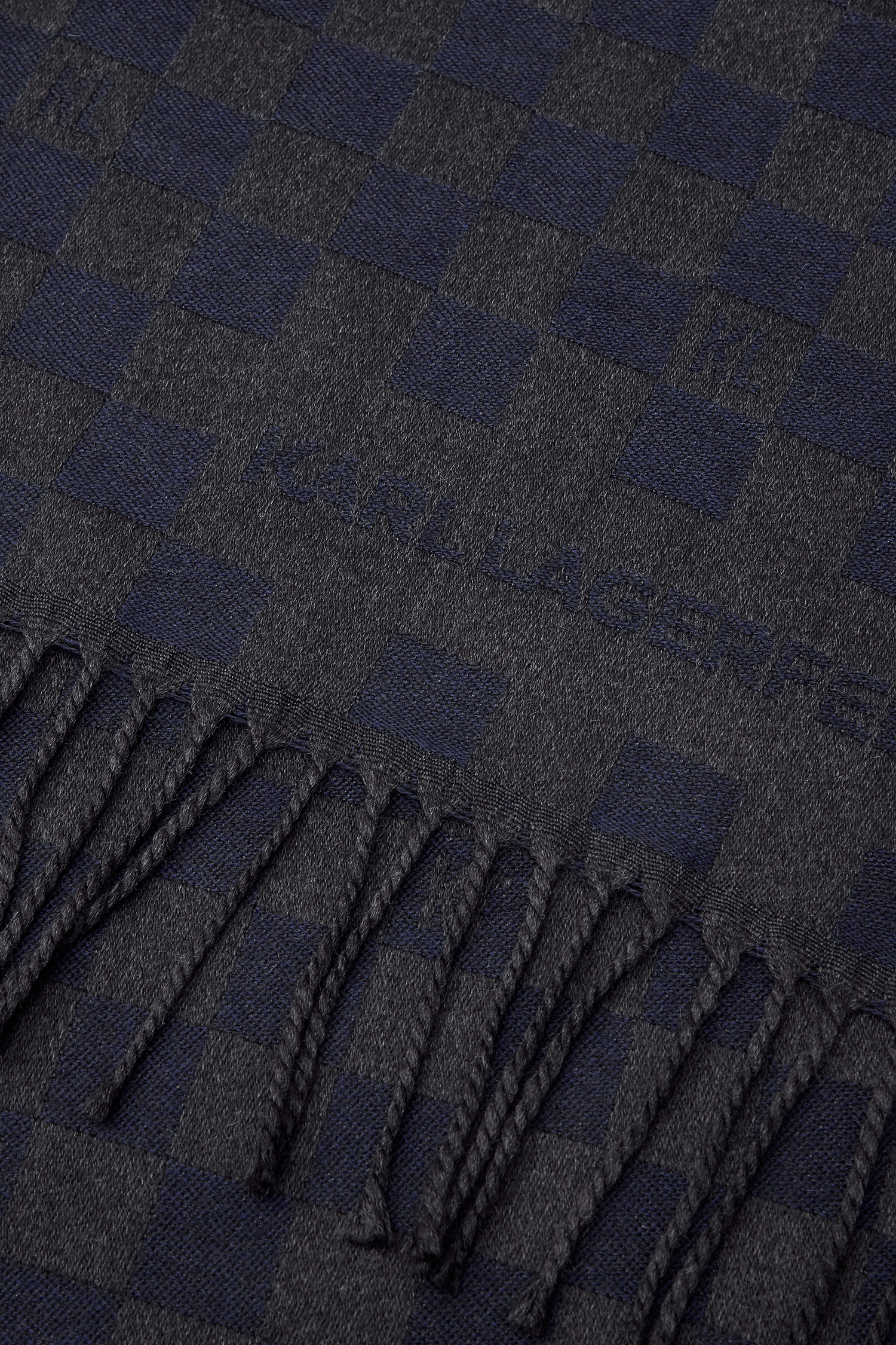 Чоловічий вовняний картатий шарф Karl Lagerfeld 544131.805001;690