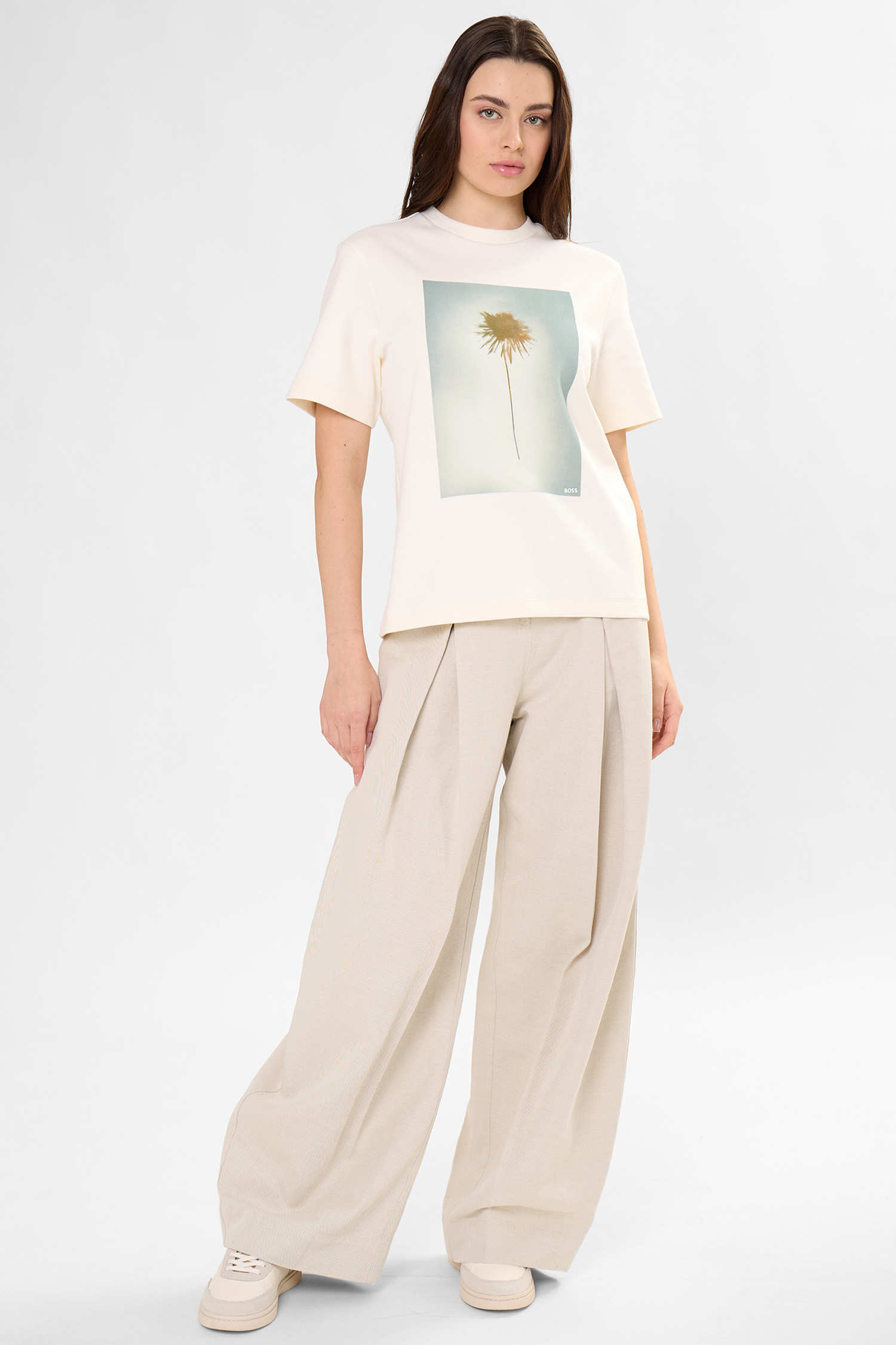 Жіноча біла футболка BOSS 50563277;118