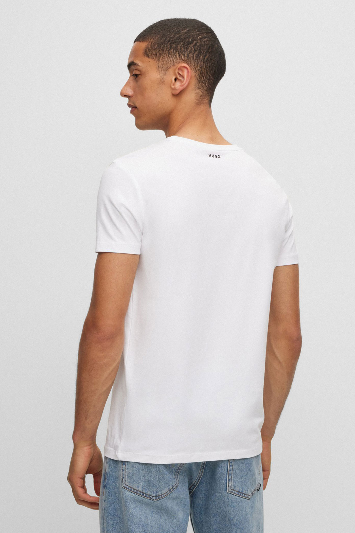 Чоловіча біла футболка (2 шт) HUGO 50325440;100