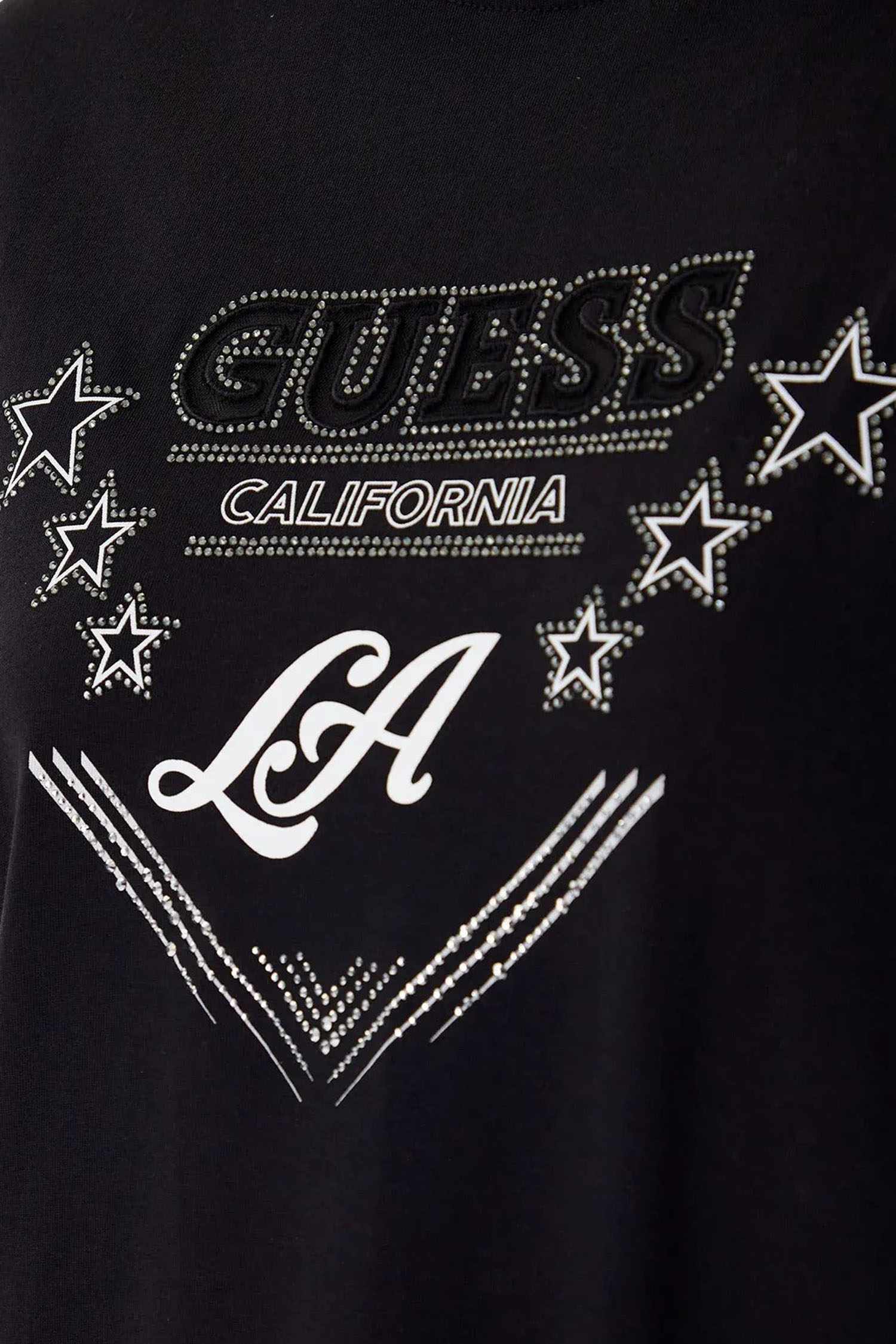 Жіноча чорна футболка Guess W6RI30.I3Z14;JBLK