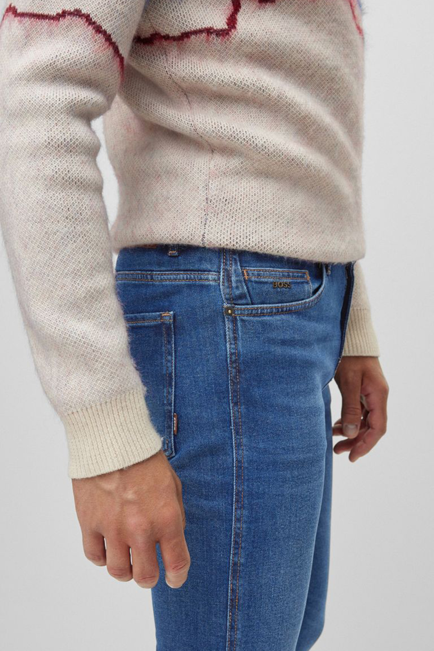 Мужские синие джинсы BOSS 50470539;417