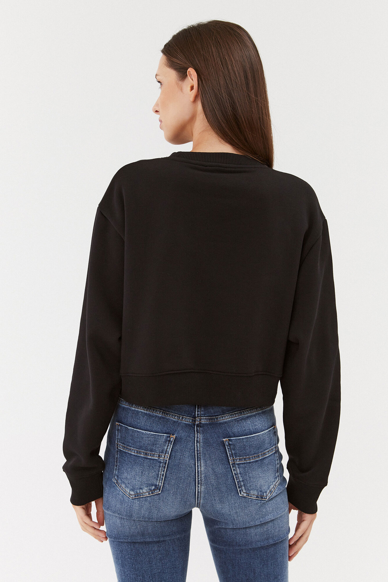 Жіночий чорний світшот Guess W3BQ13.KB681;JBLK