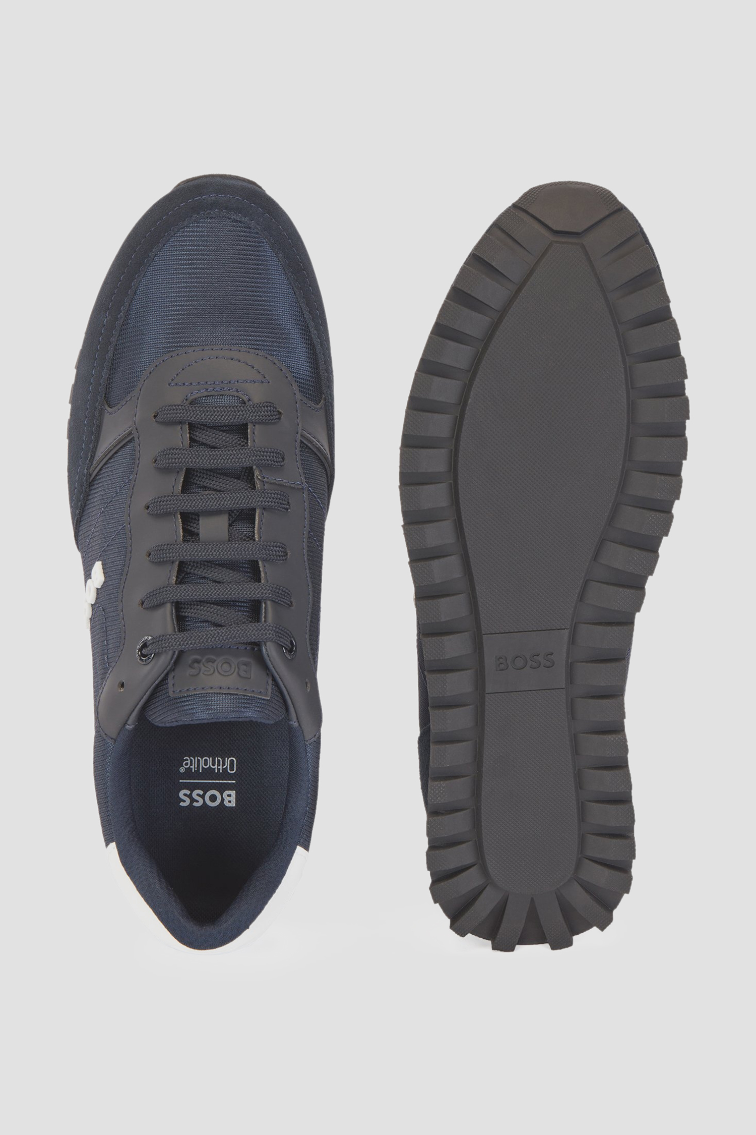 Чоловічі темно-сині кросівки BOSS 50470152;401