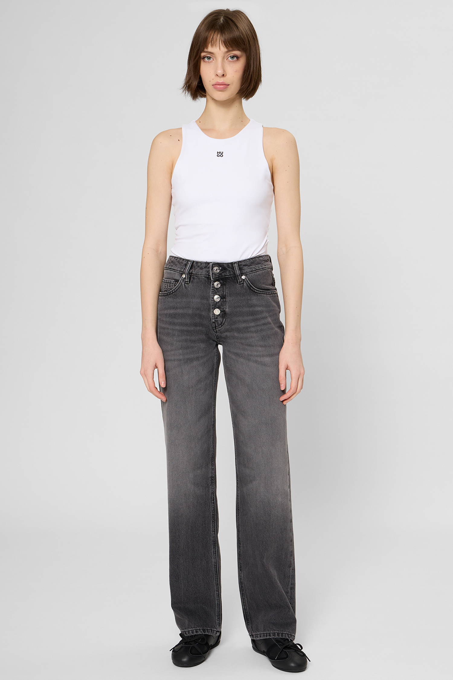 Жіноче біле боді HUGO 50545196;100