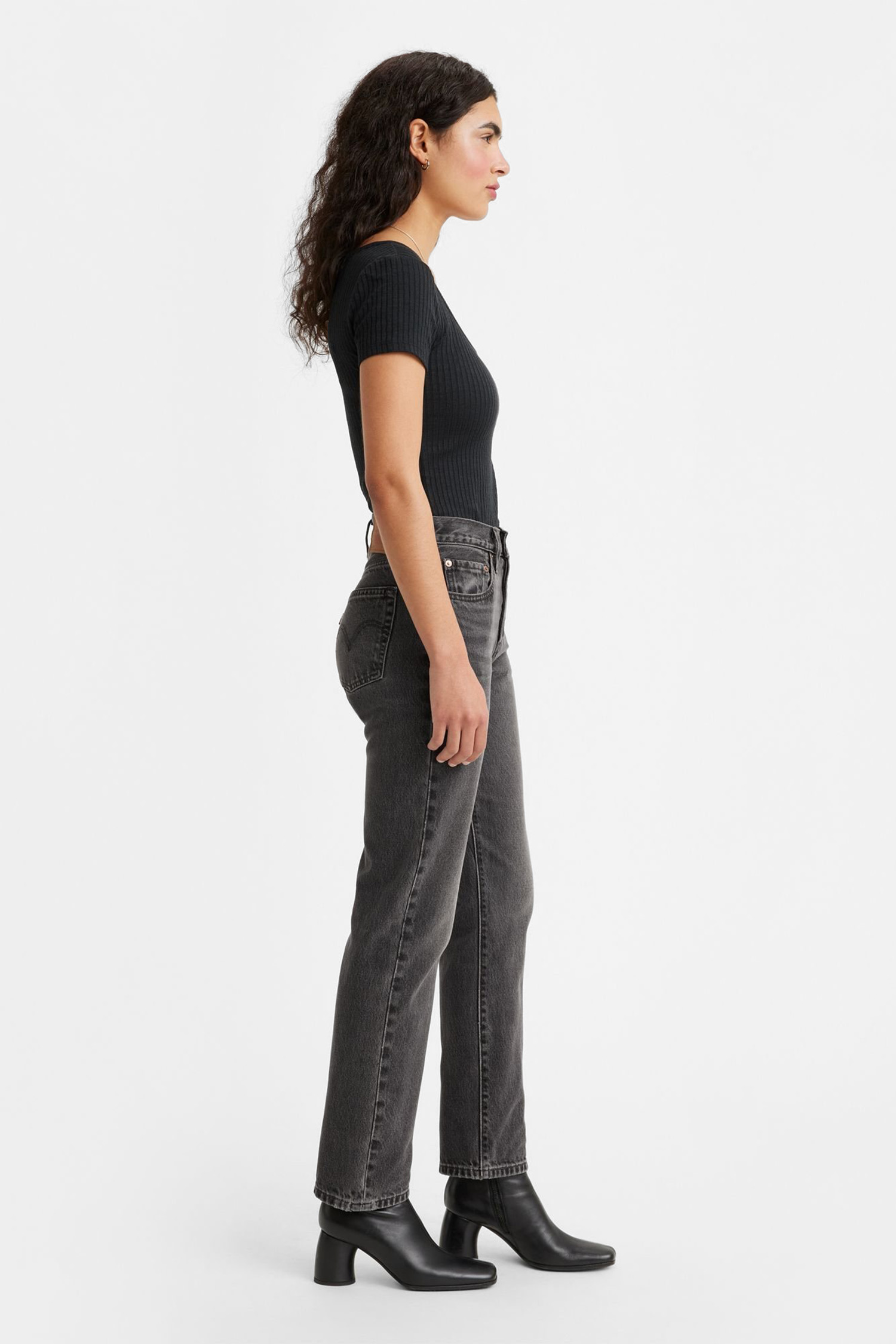 Женские черные джинсы 501® Straight Levi’s® 12501;0452