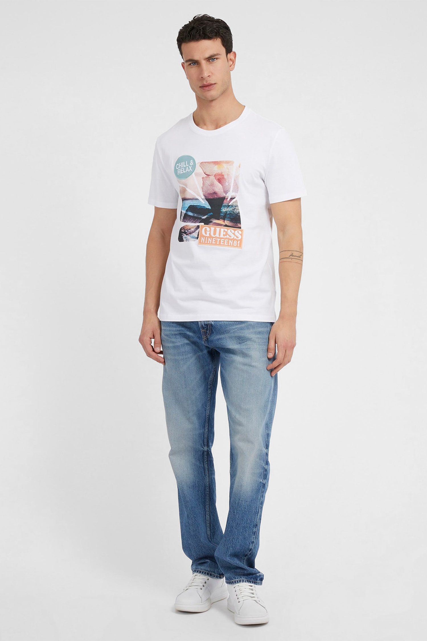 Мужские голубые джинсы Guess M3GA31.D4T9G;BCIT