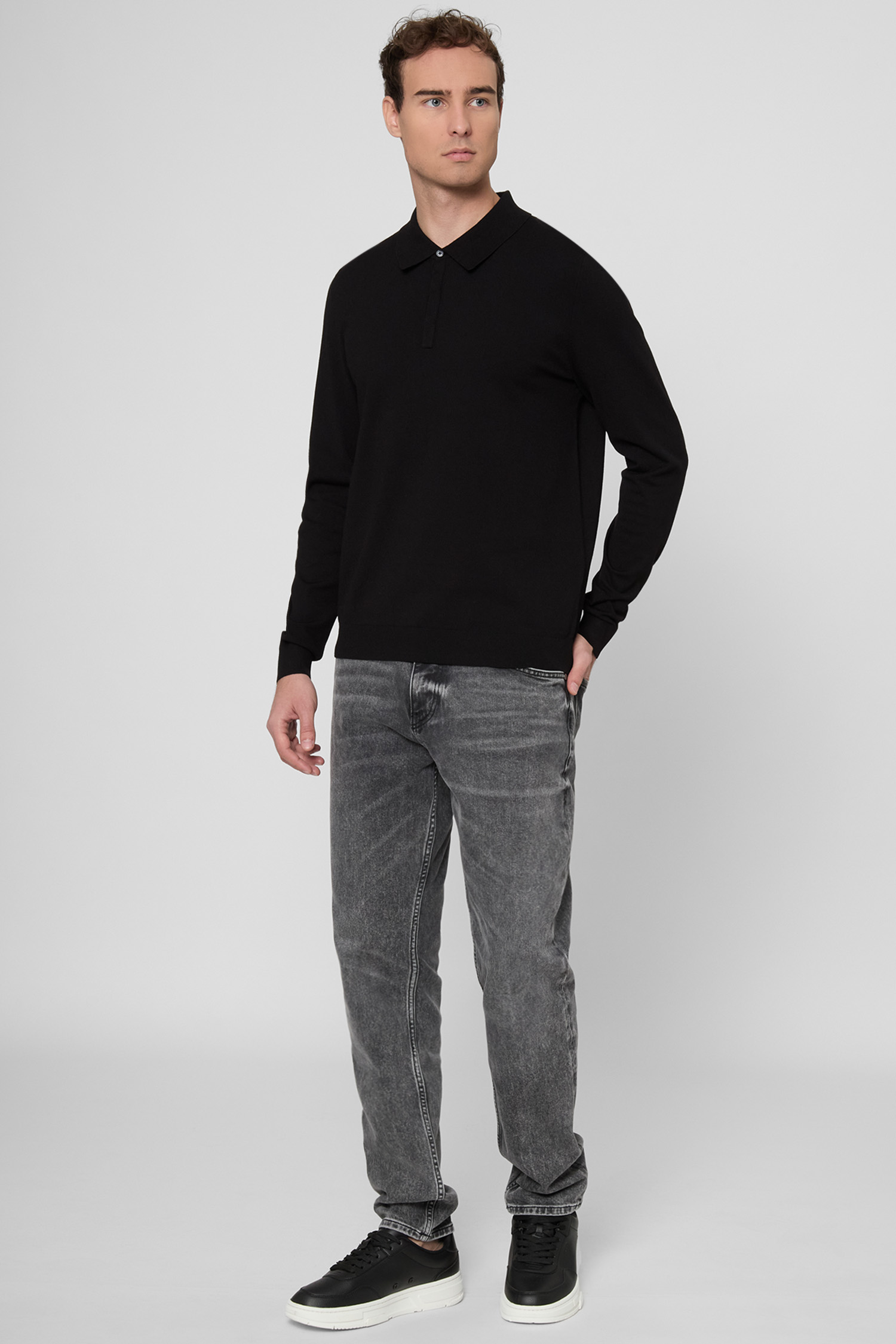 Чоловіче чорне поло HUGO 50532050;001