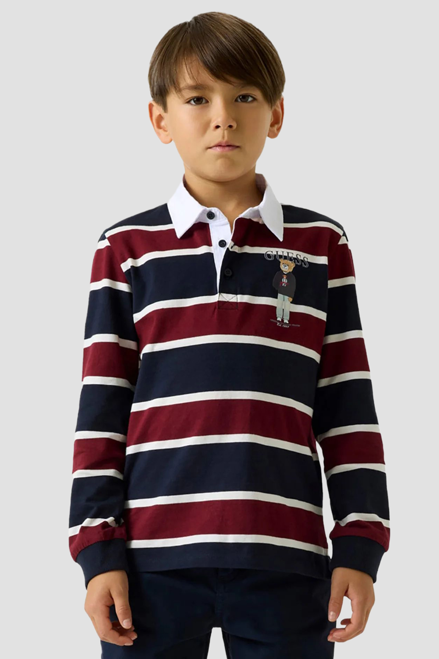 Детское поло в полоску Guess Kids L6YP08.K4003;SM38