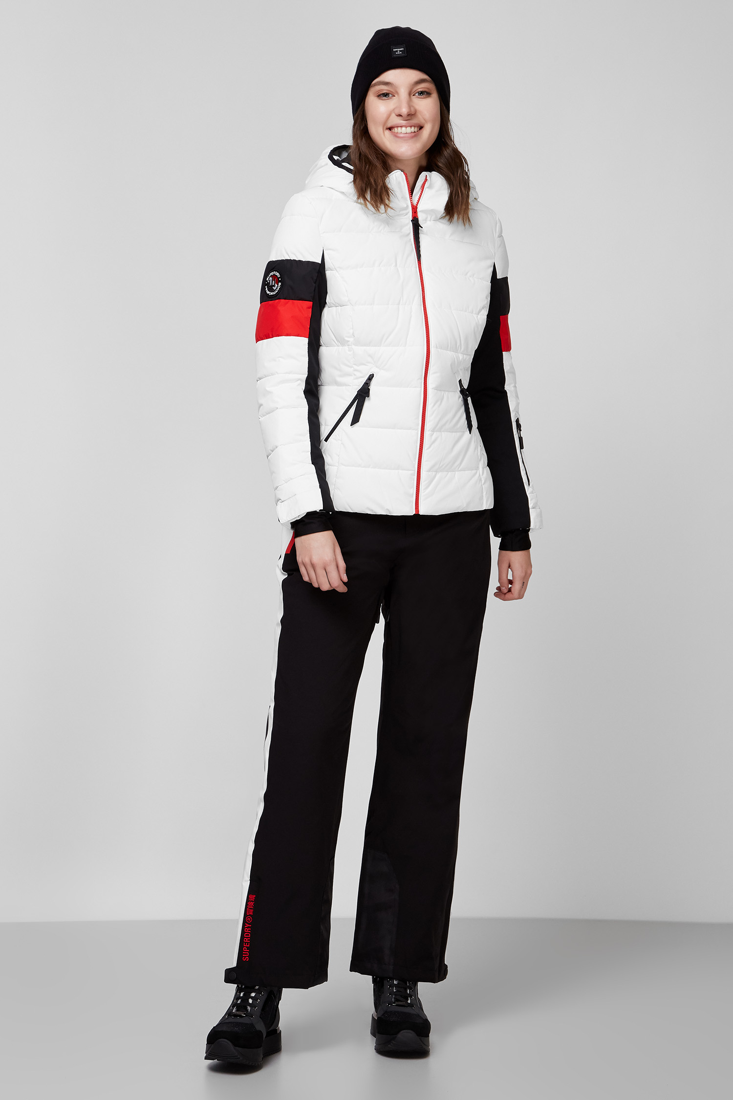 Женская белая лыжная куртка SuperDry WS110028A;04C