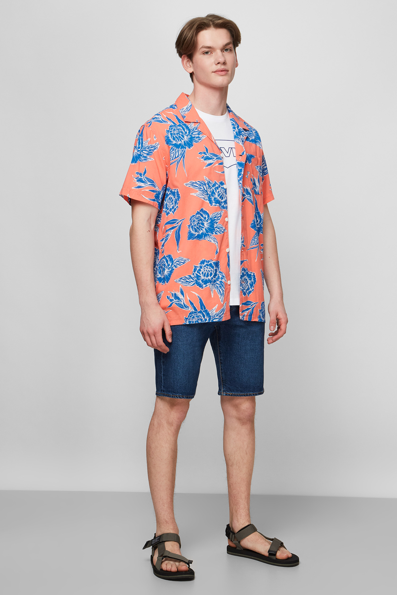 Коралловая рубашка с принтом для парней Levi’s® 21976;0031