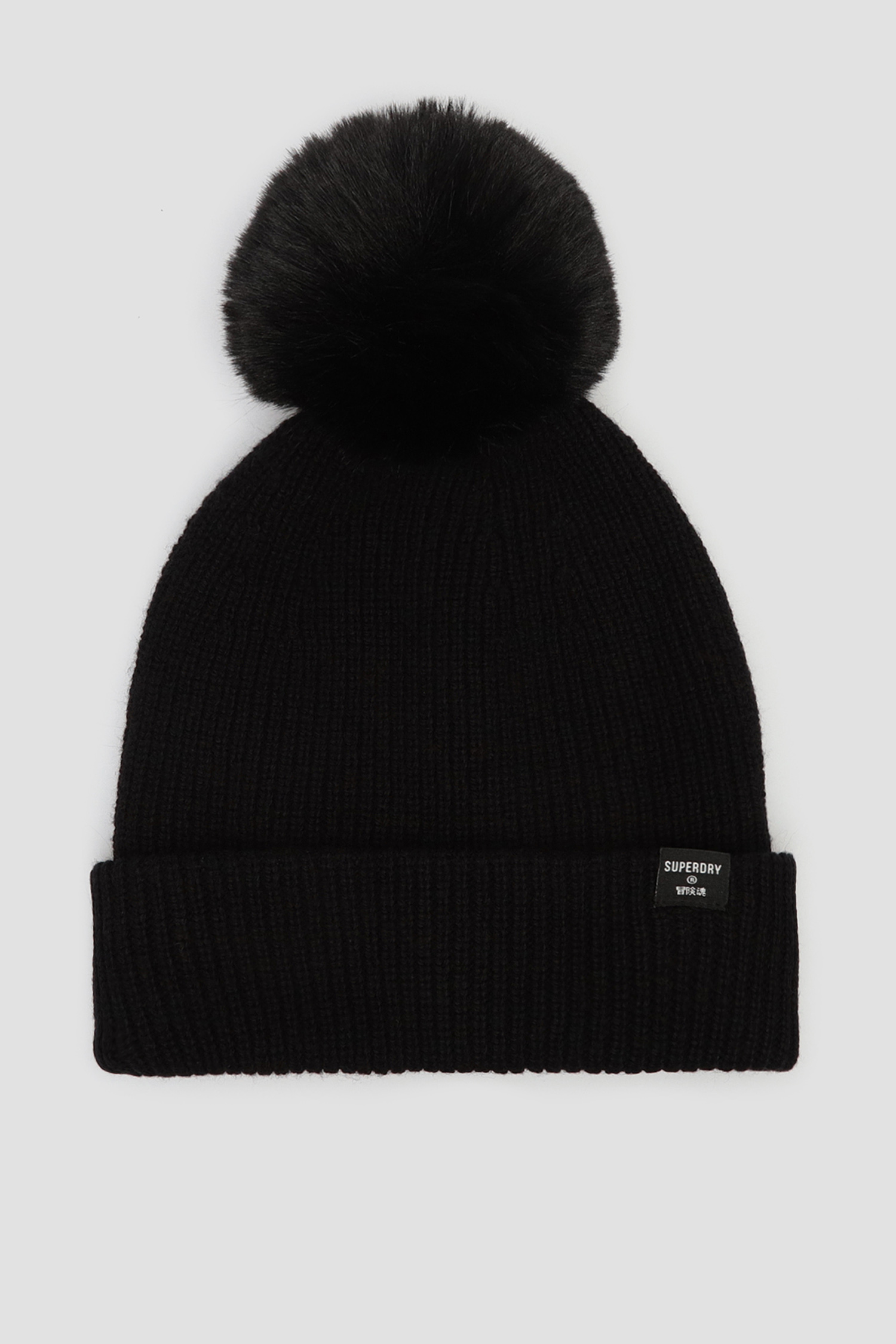 Чорна шапка для дівчат SuperDry W9010031A;02A