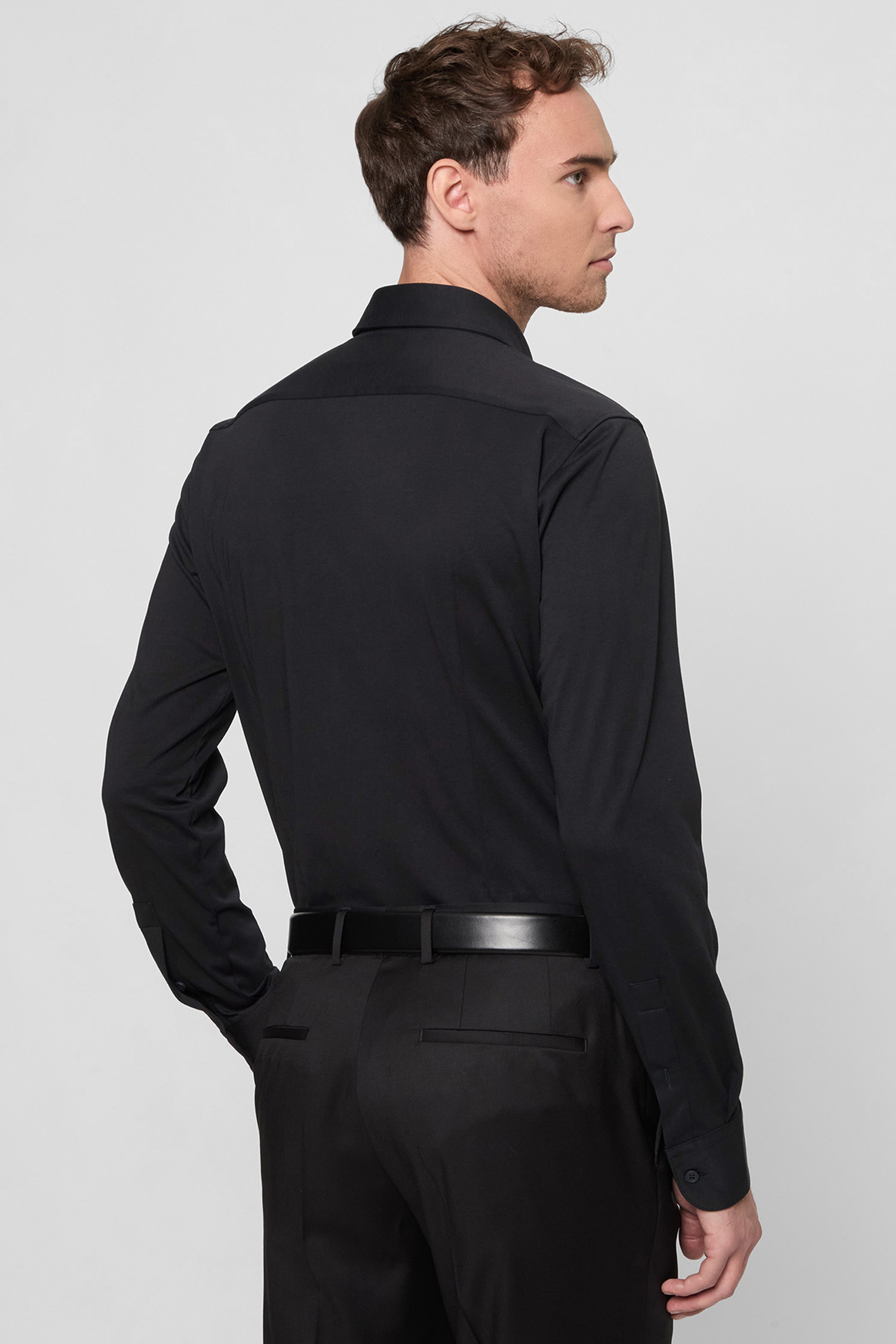 Мужская черная рубашка BOSS 50474283;001