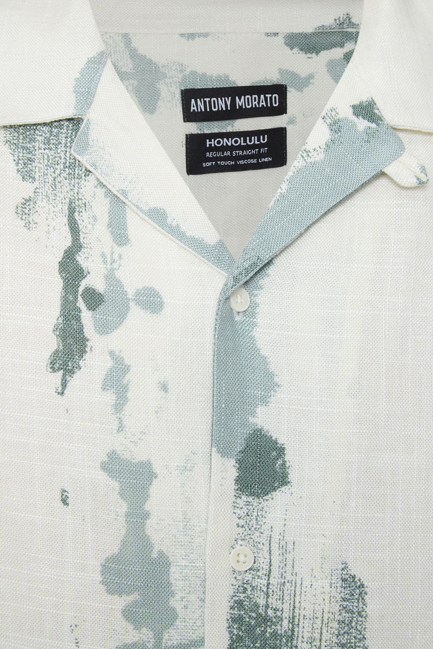 Чоловіча біла сорочка з візерунком Antony Morato MMSS00189.FA430645;4087