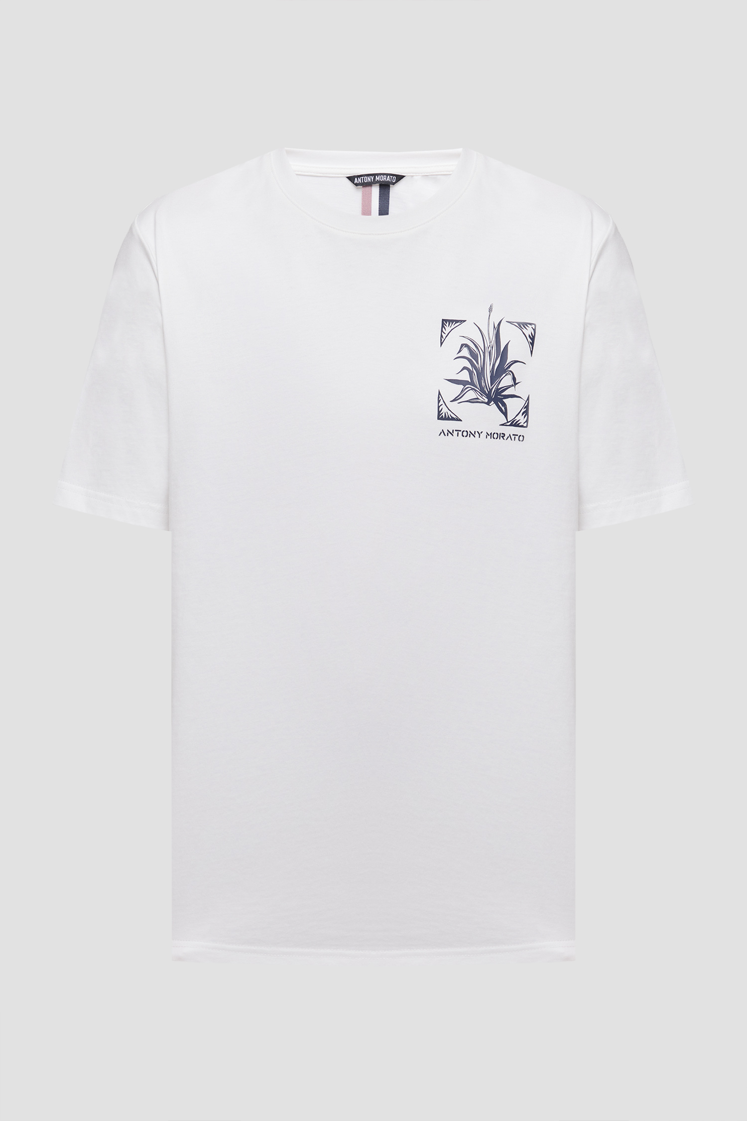 Мужская белая футболка Antony Morato MMKS02667.FA100240;1011