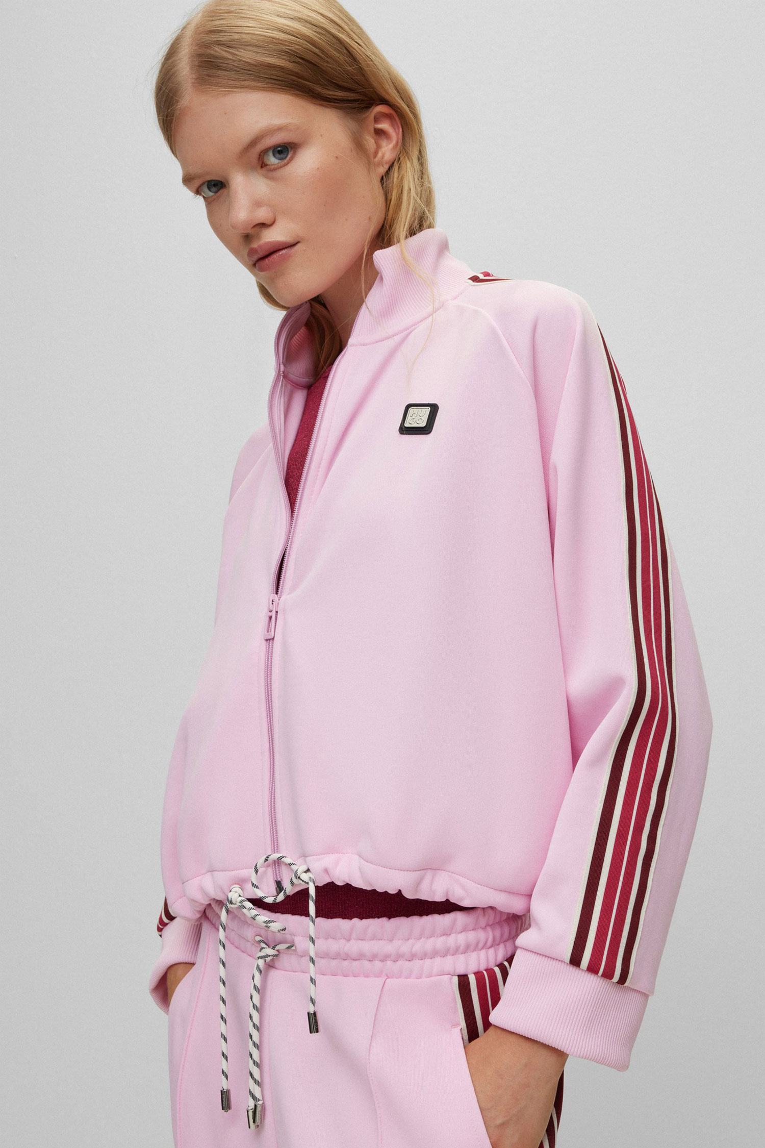 Жіноча рожева спортивна кофта HUGO 50498941;689