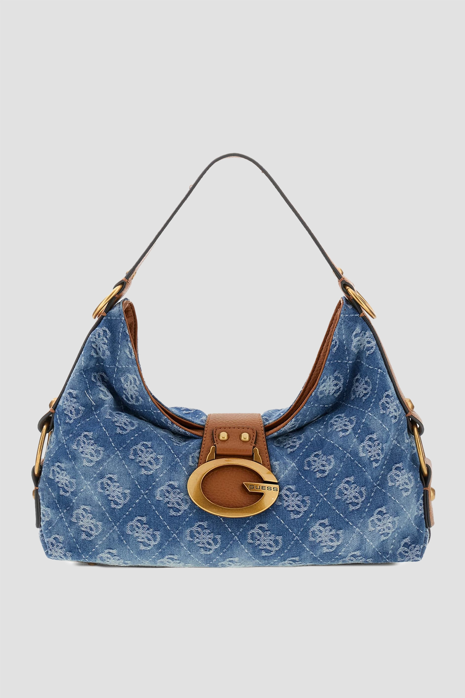 Женская голубая джинсовая сумка с узором Guess HWDB93.08180;DLP