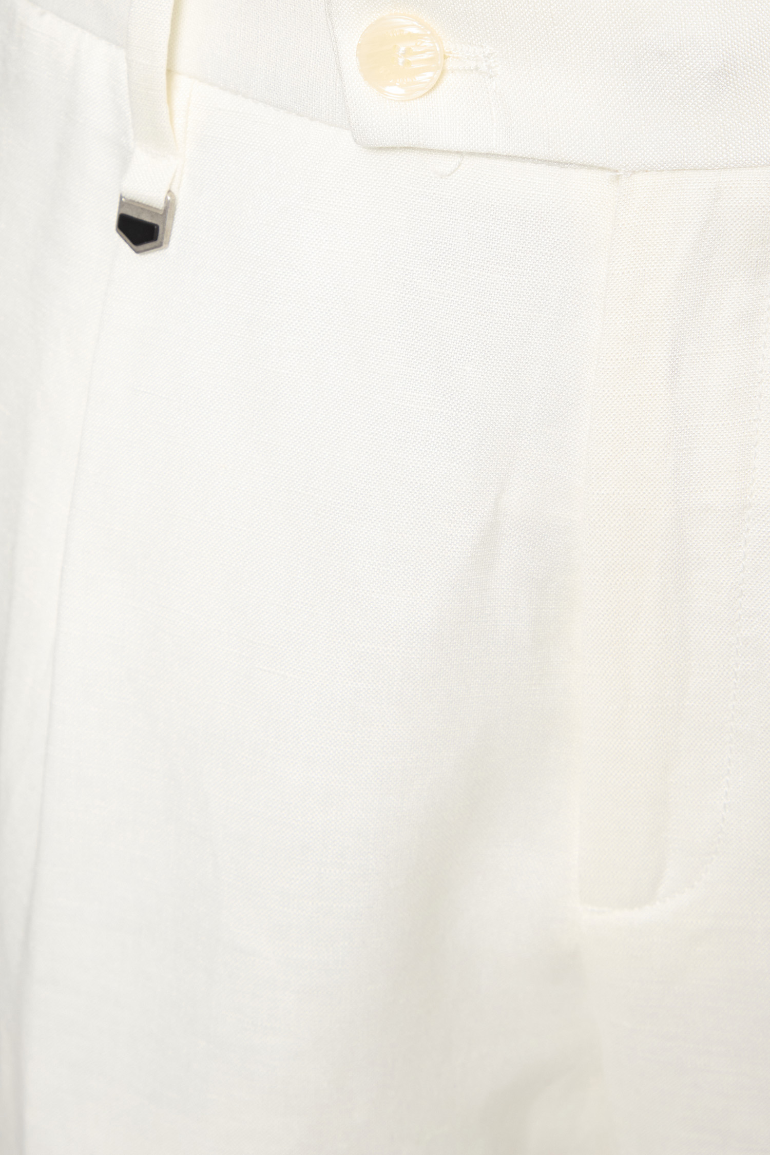 Мужские белые льняные шорты Antony Morato MMSH00214.FA900135;1011