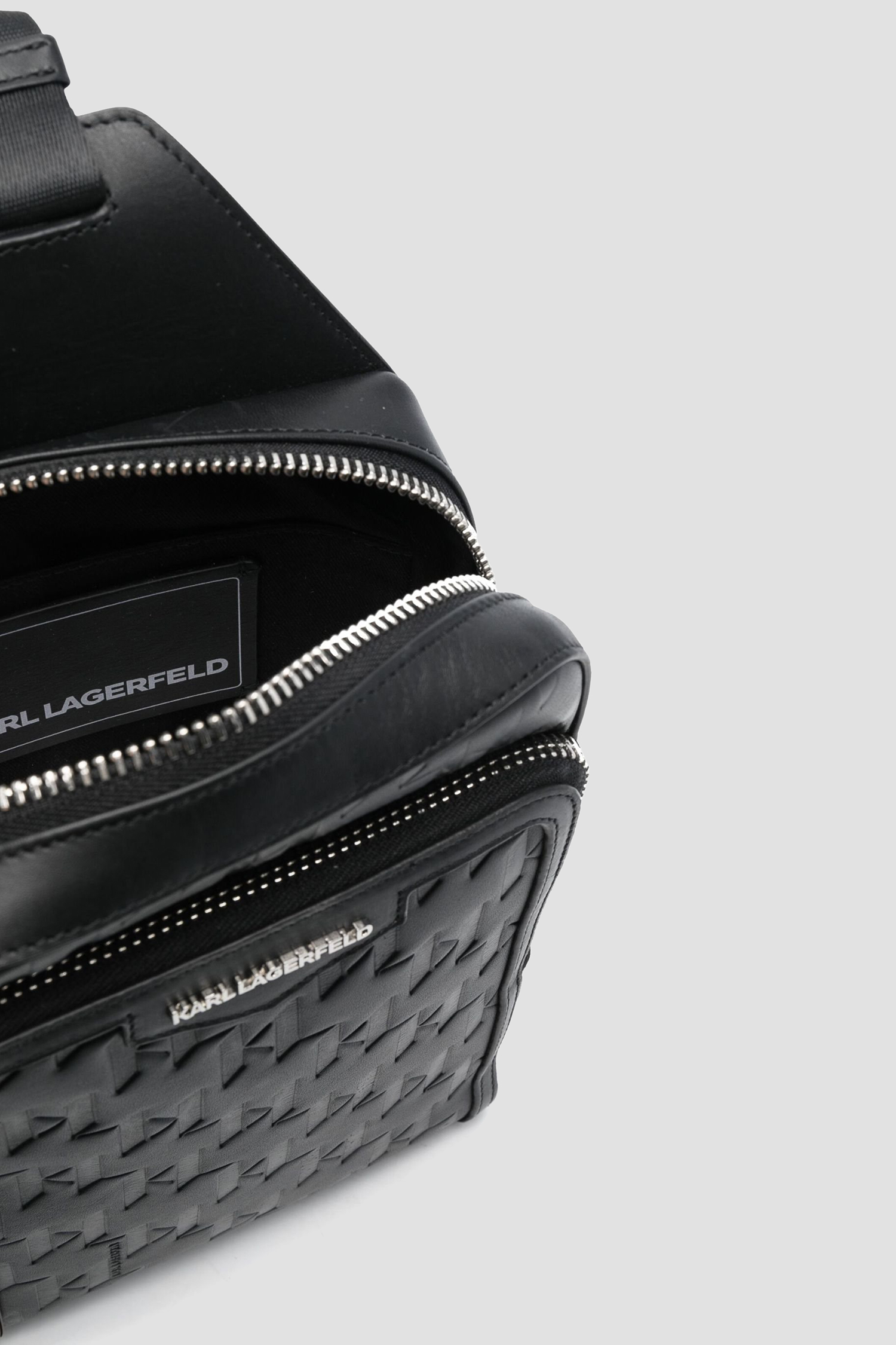 Чоловіча чорна шкіряна сумка Karl Lagerfeld A1M30398;999