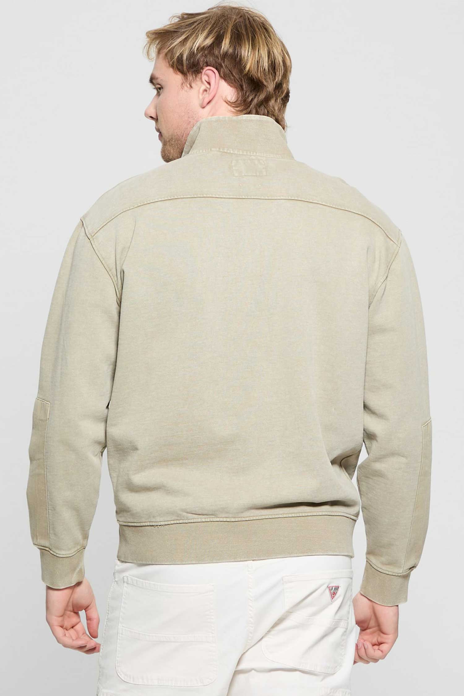 Мужская бежевая спортивная кофта Guess M5GQ17.KCNY4;F9KA