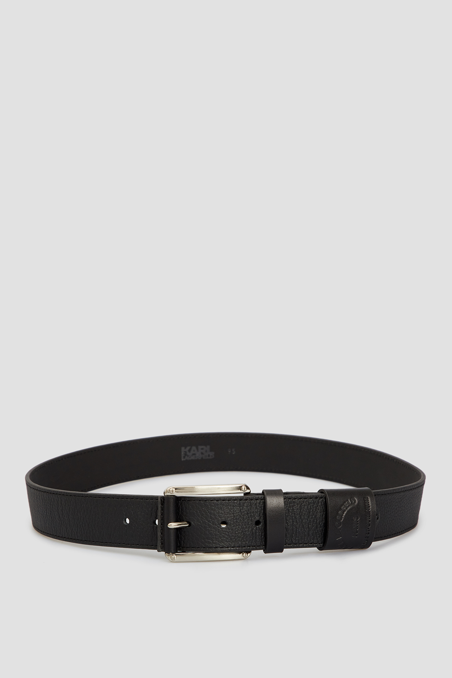 Мужской черный кожаный ремень Karl Lagerfeld 521451.815300;990