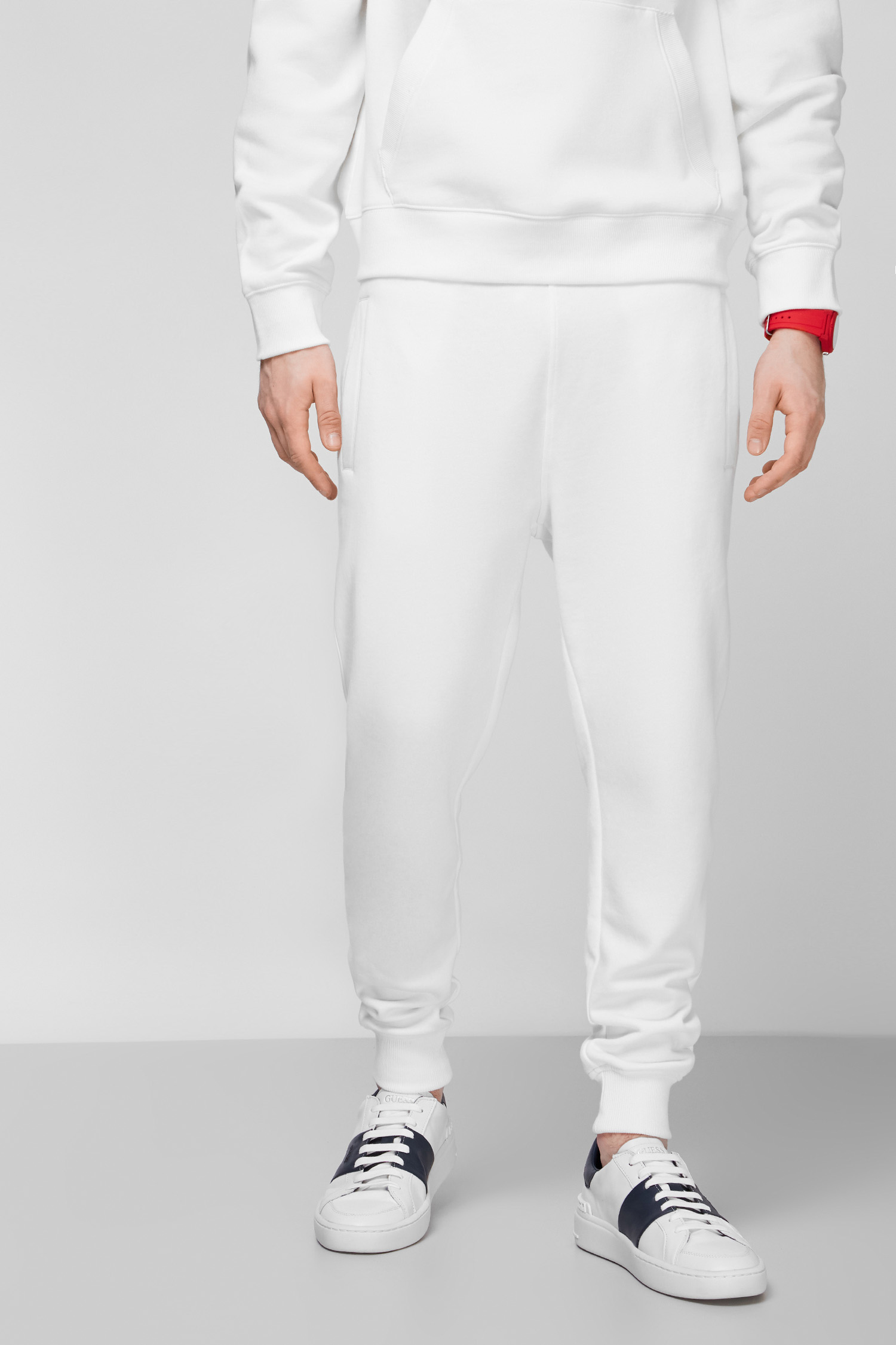 Белые спортивные брюки для парней Guess U1GA43.R44Q7;G022